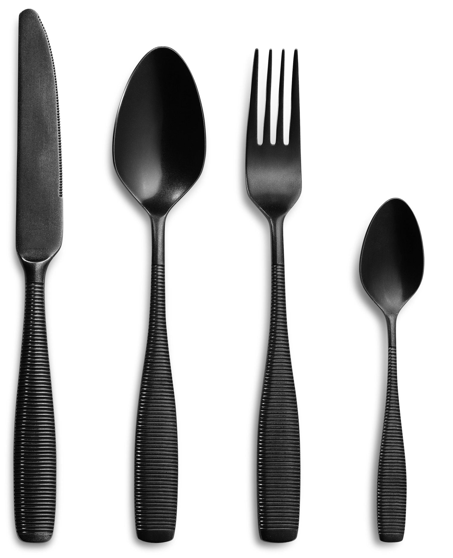 24 pieces Fleur de Lys Q21 cutlery set Black Vintage