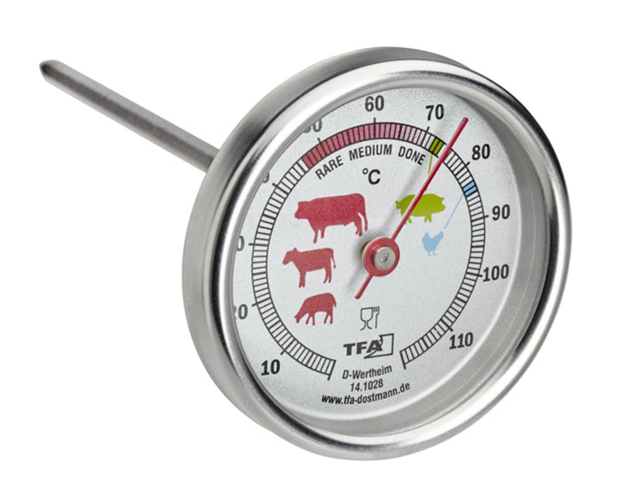 Bratenthermometer Inox in  präsentiert im Onlineshop von KAQTU Design AG. Grillzubehör ist von TFA