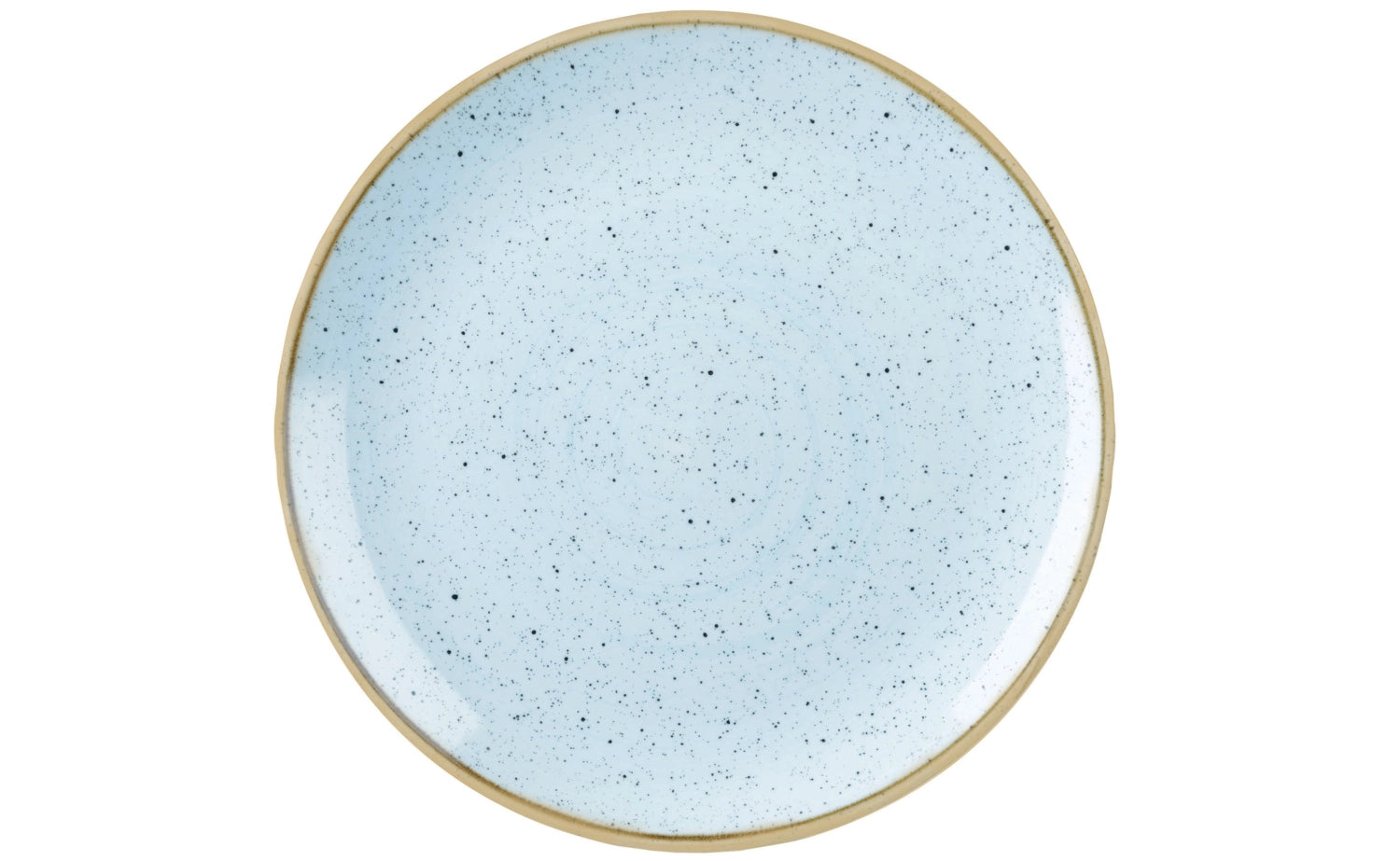 Stonecast Duck Egg Blue Coupe plate flat 16.5cm