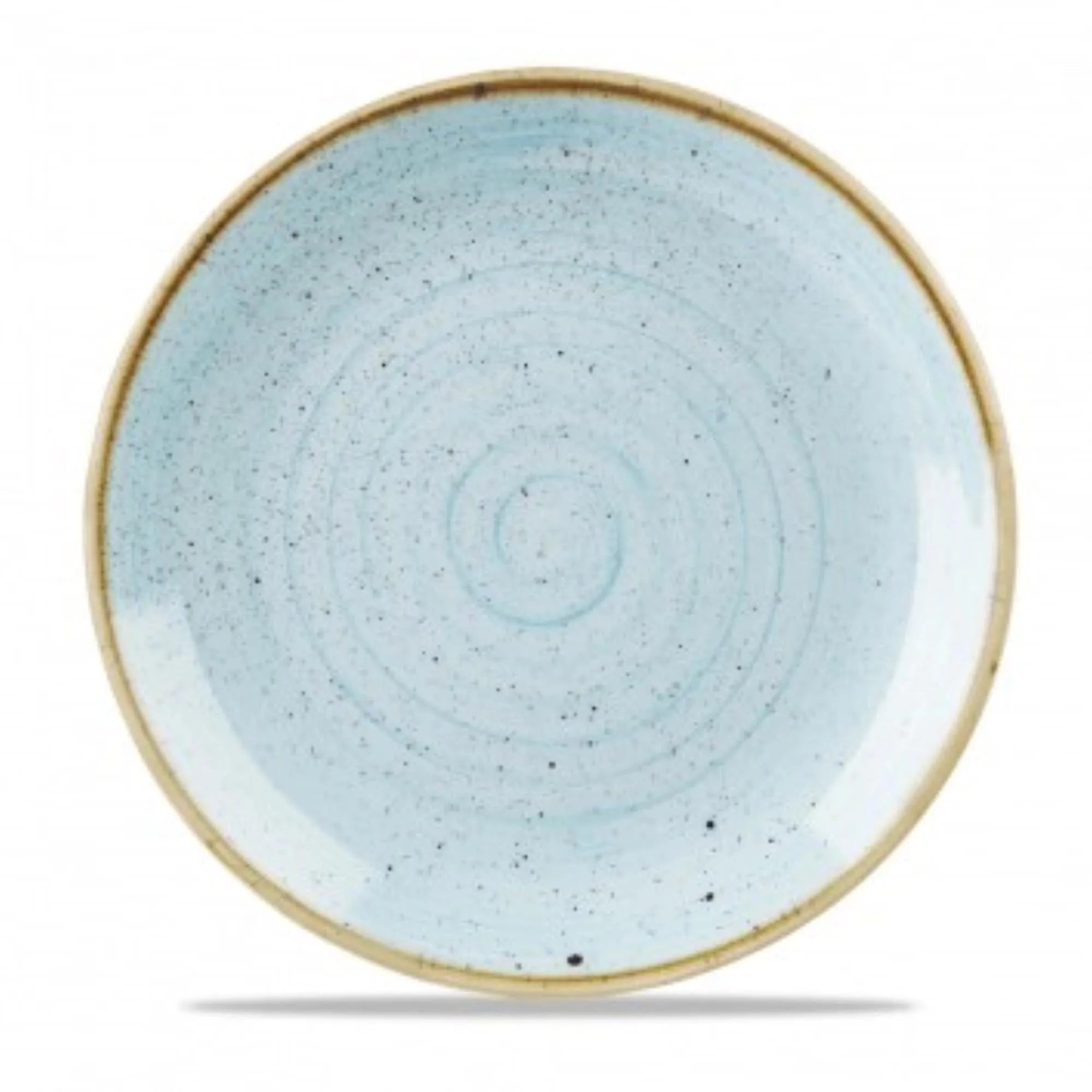 Stonecast Duck Egg Blue Coupe Teller flach 21.7cm - KAQTU Design