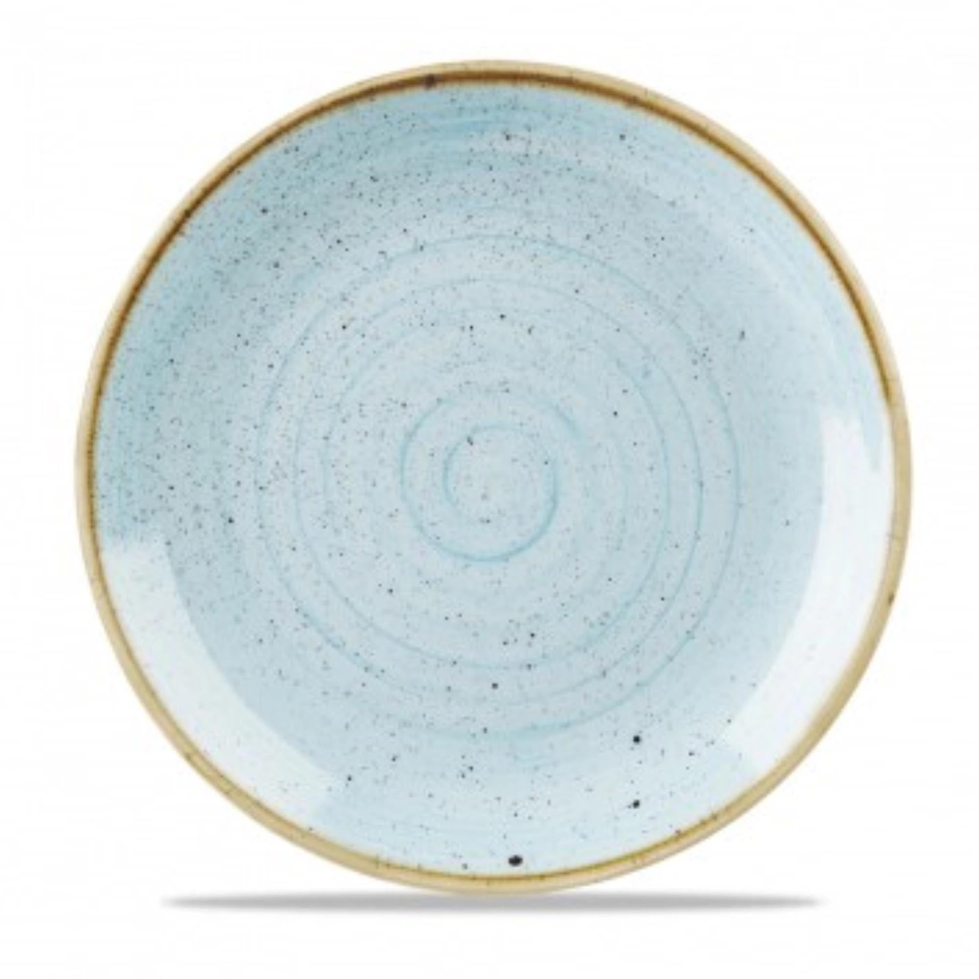 Entdecken Sie den eleganten Stonecast Duck Egg Blue Coupe Teller von Churchill. Handbemalt, robust und ideal für jeden Anlass. Perfekt für stilvolle Tischdekoration.