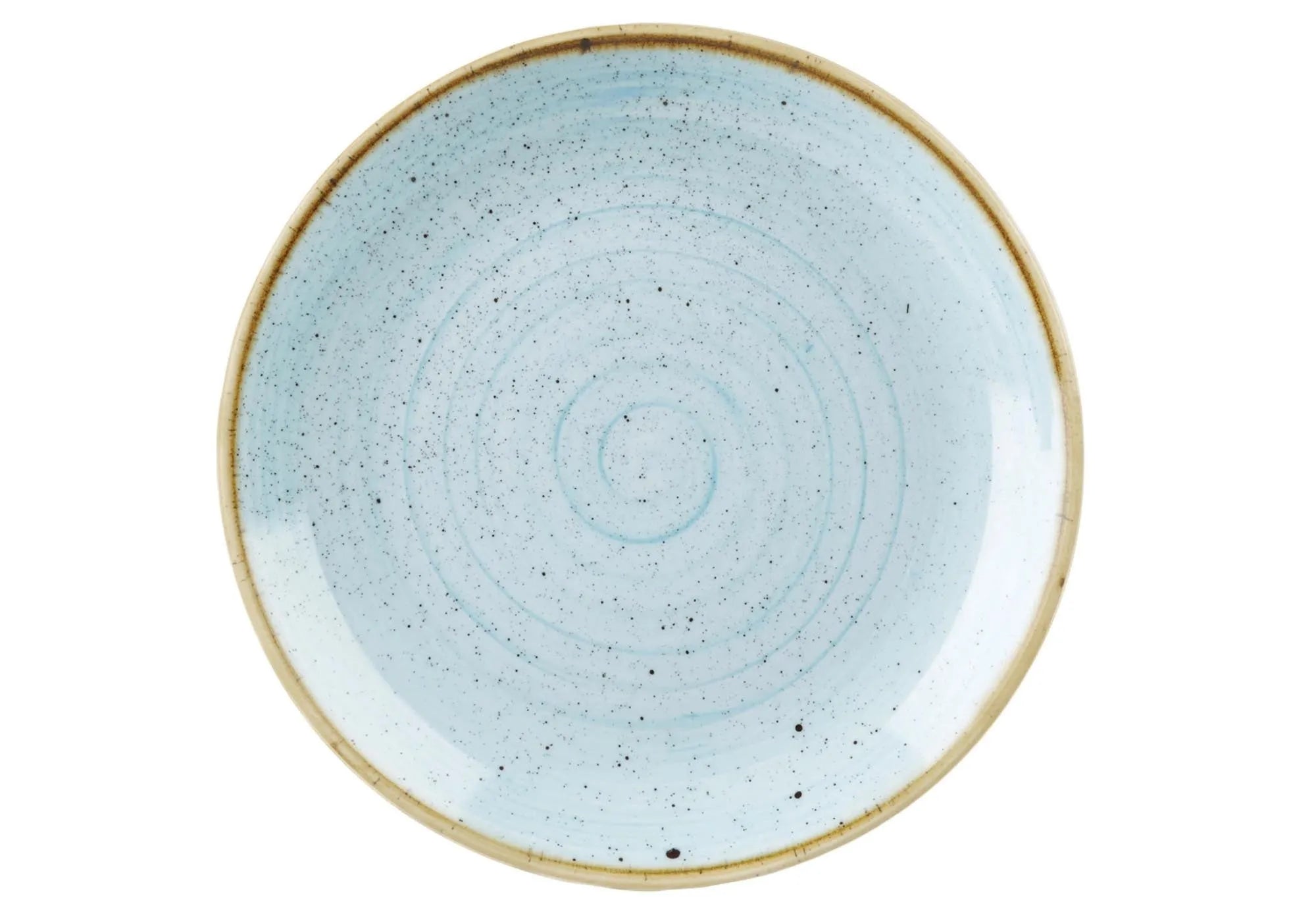 Stonecast Duck Egg Blue Coupe Teller flach 26cm - KAQTU Design