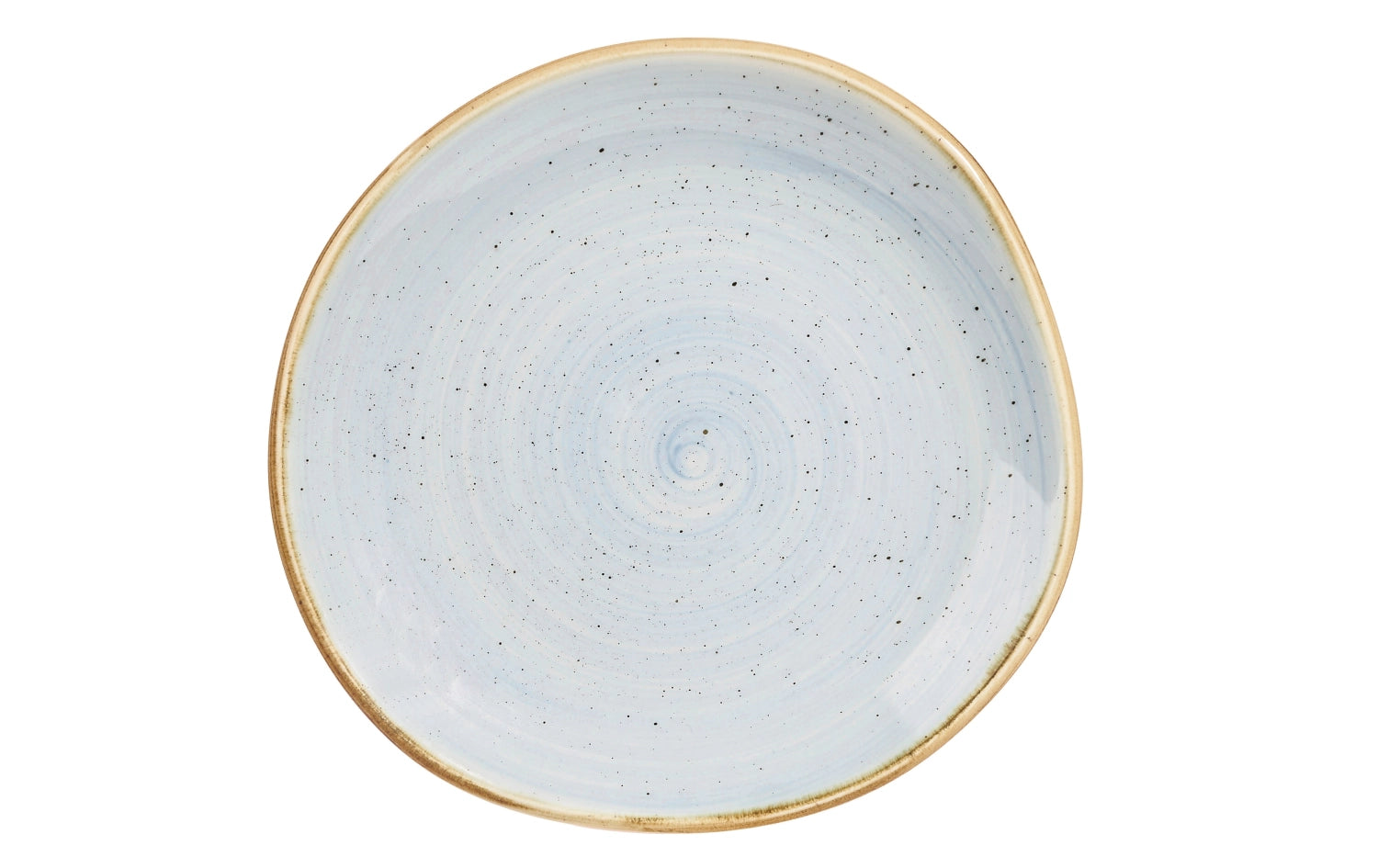 Stonecast Duck Egg Blue Organic plate flat 18.6cm