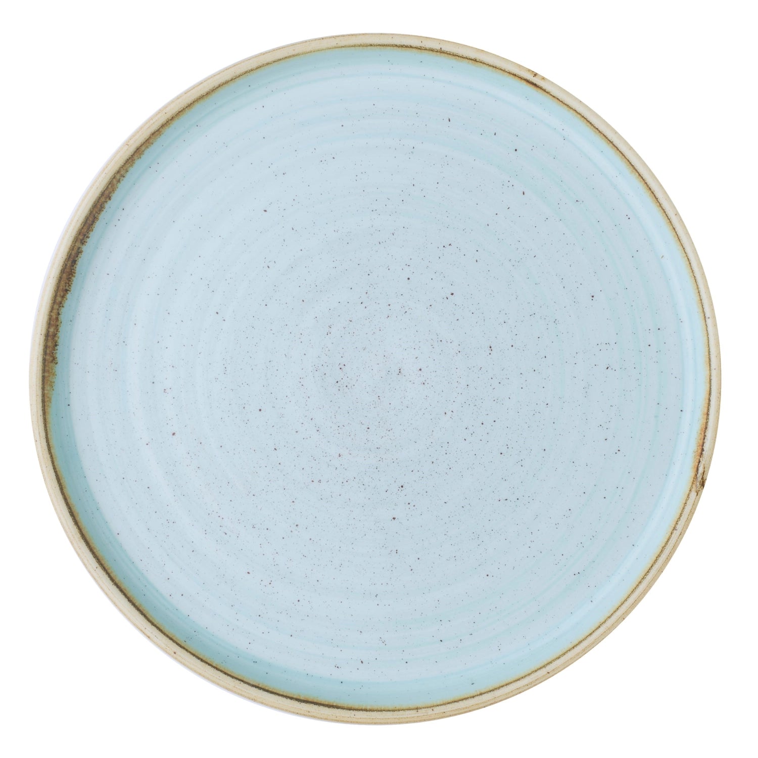 Stonecast Duck Egg Blue Walled Plate 21cm, H2cm
