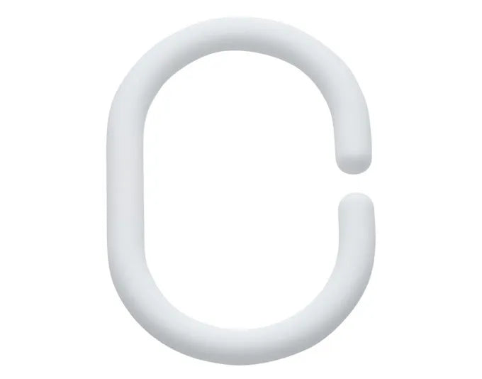 DIAQUA Duschvorhangringe weiss 12 Stück in  präsentiert im Onlineshop von KAQTU Design AG. Duschvorhang ist von DIAQUA