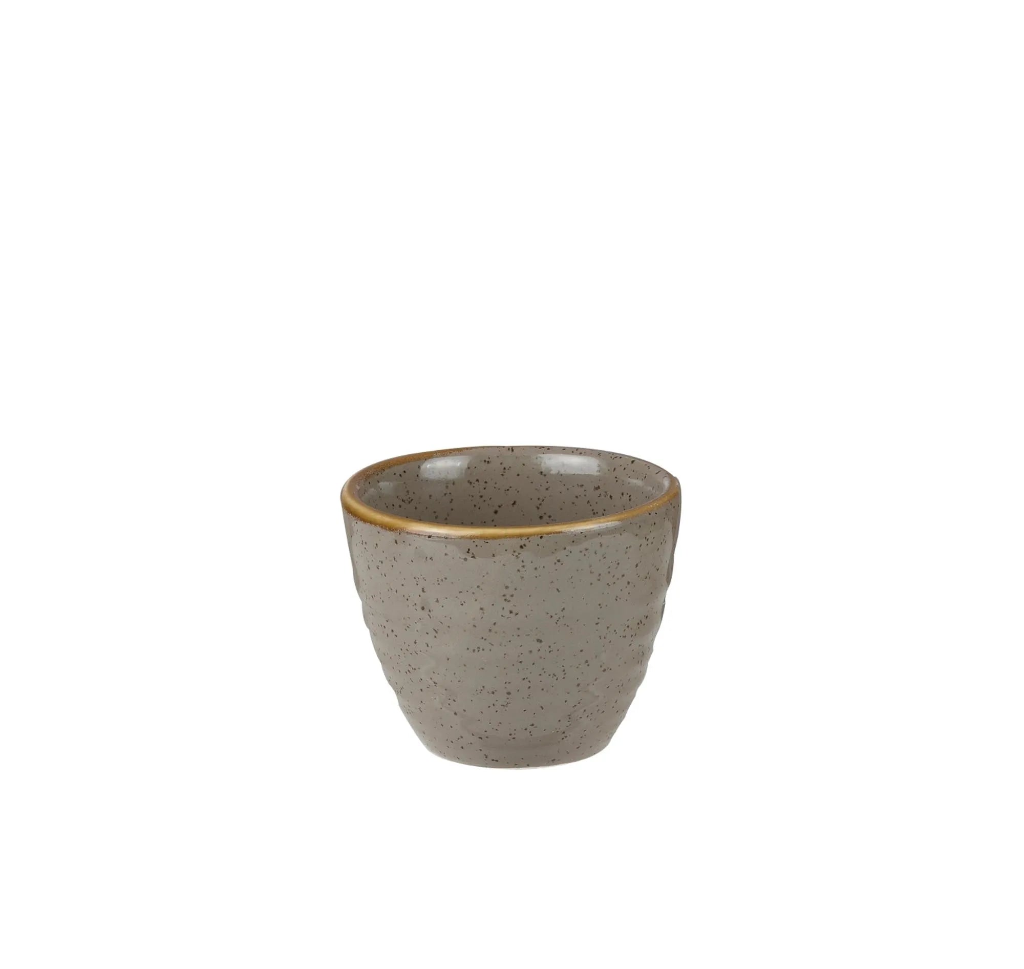 Stonecast Peppercorn Grey Becher geriffelt 5.7cl - KAQTU Design