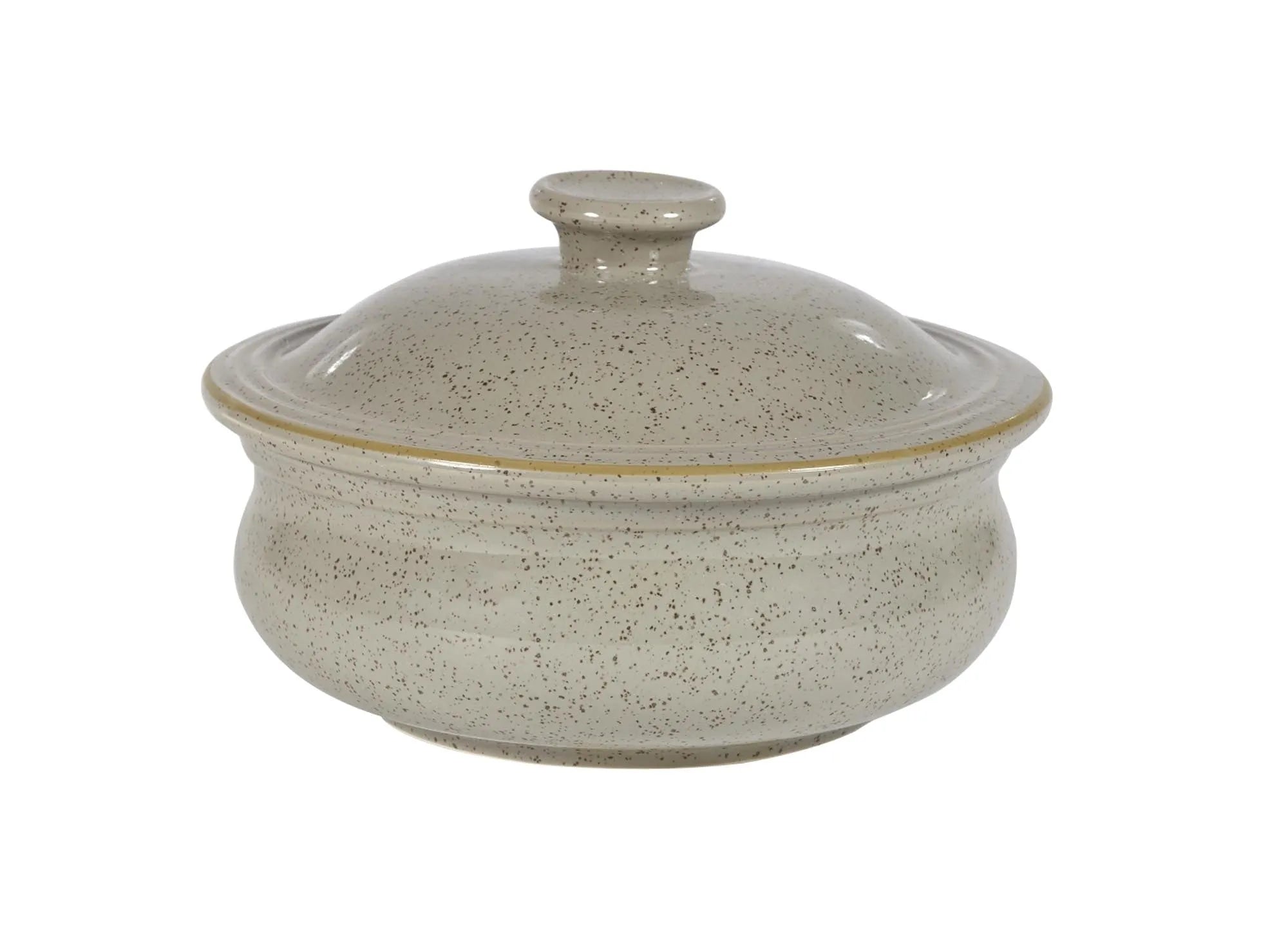 Stonecast Peppercorn Grey Topf mit Deckel 43cl, D 14cm - KAQTU Design