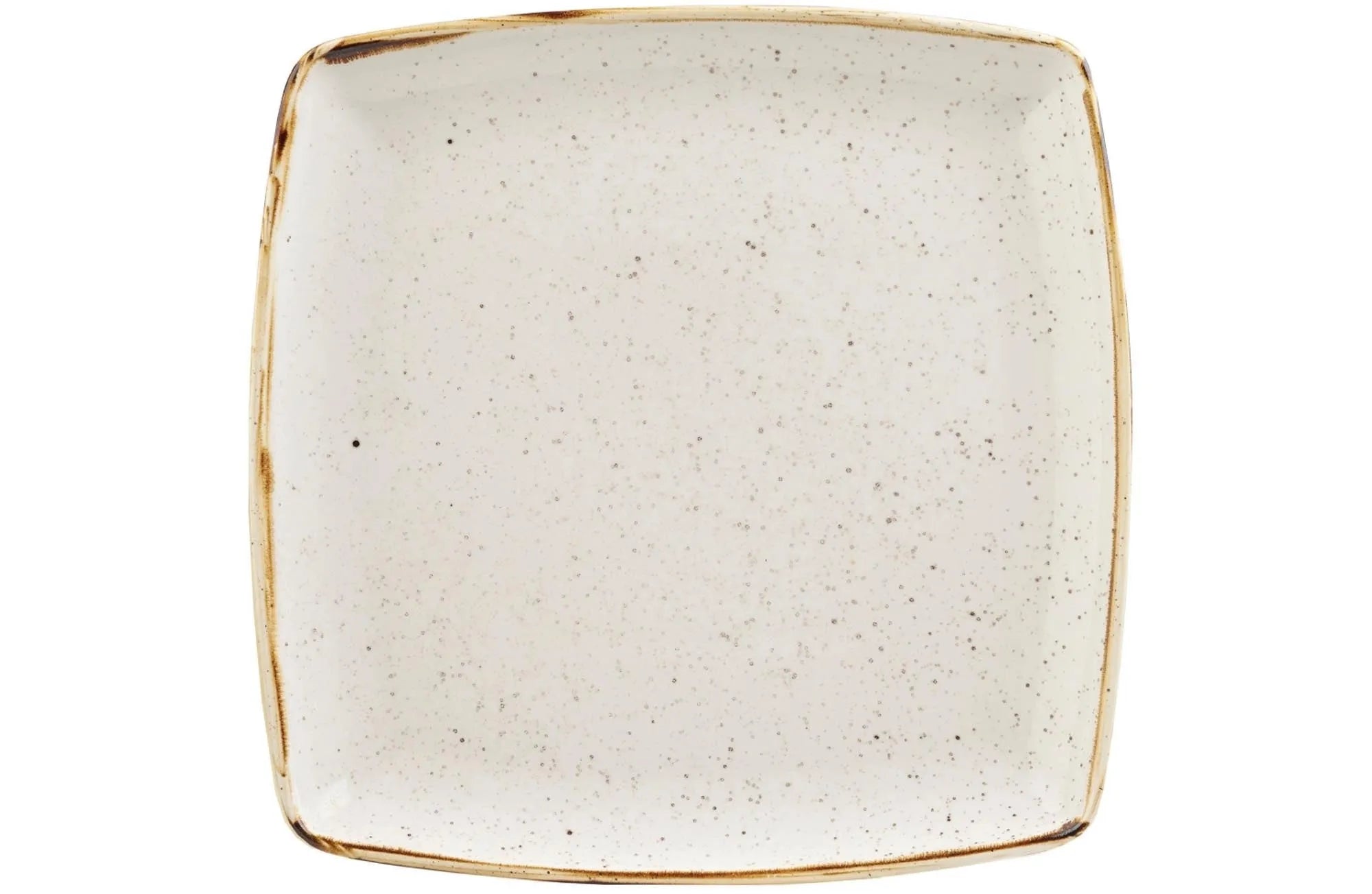 Stonecast Barley White Platte quadratisch 26.8x26.8cm - KAQTU Design