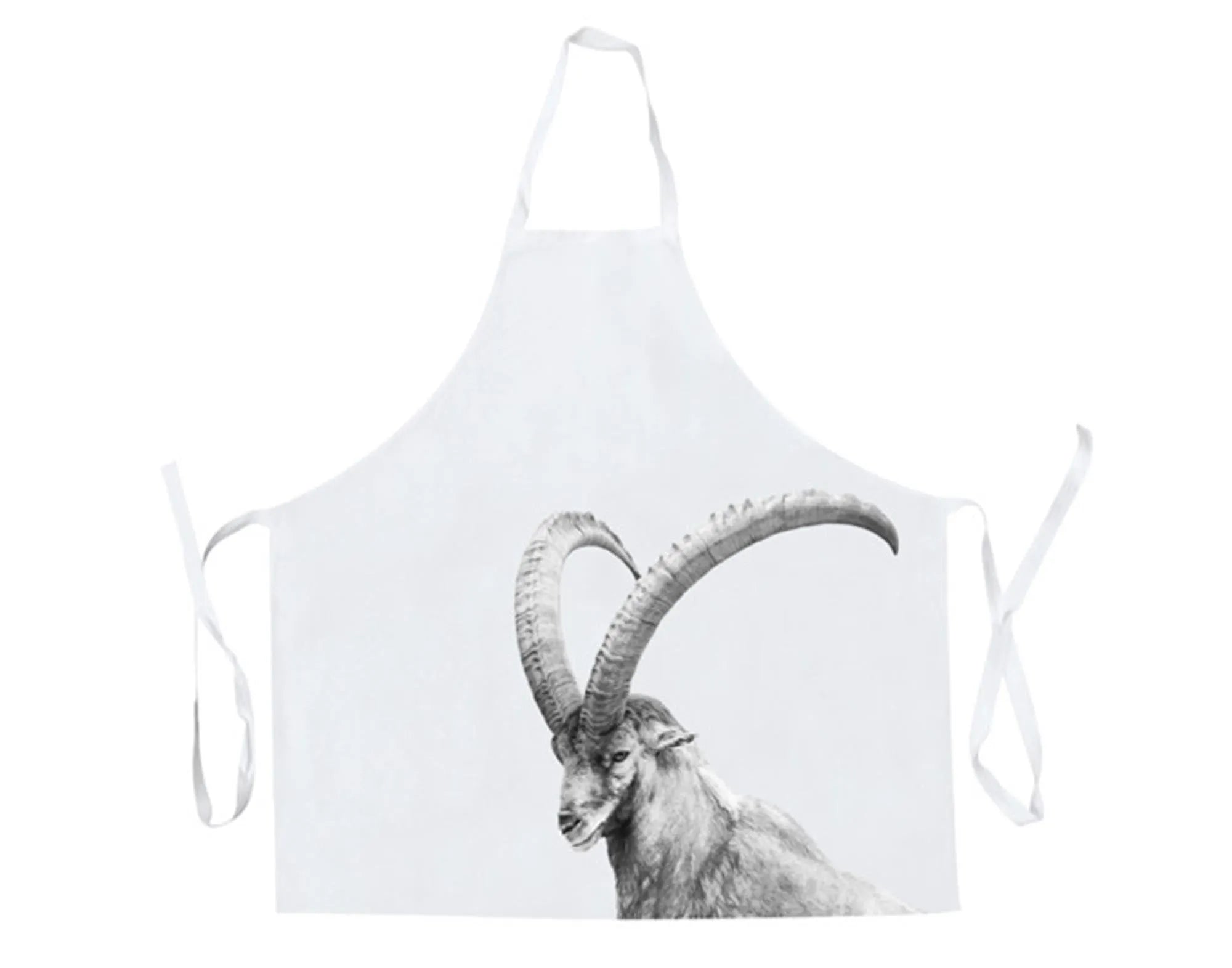 Schürze Steinbock 90x90 cm in  präsentiert im Onlineshop von KAQTU Design AG. Küchenhelfer ist von STEINLIN