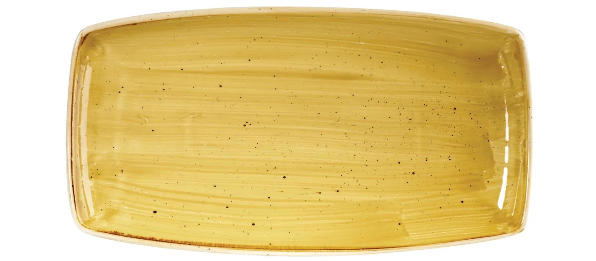 Stonecast Mustard Yellow Platte rechteckig 29.5x15cm - KAQTU Design