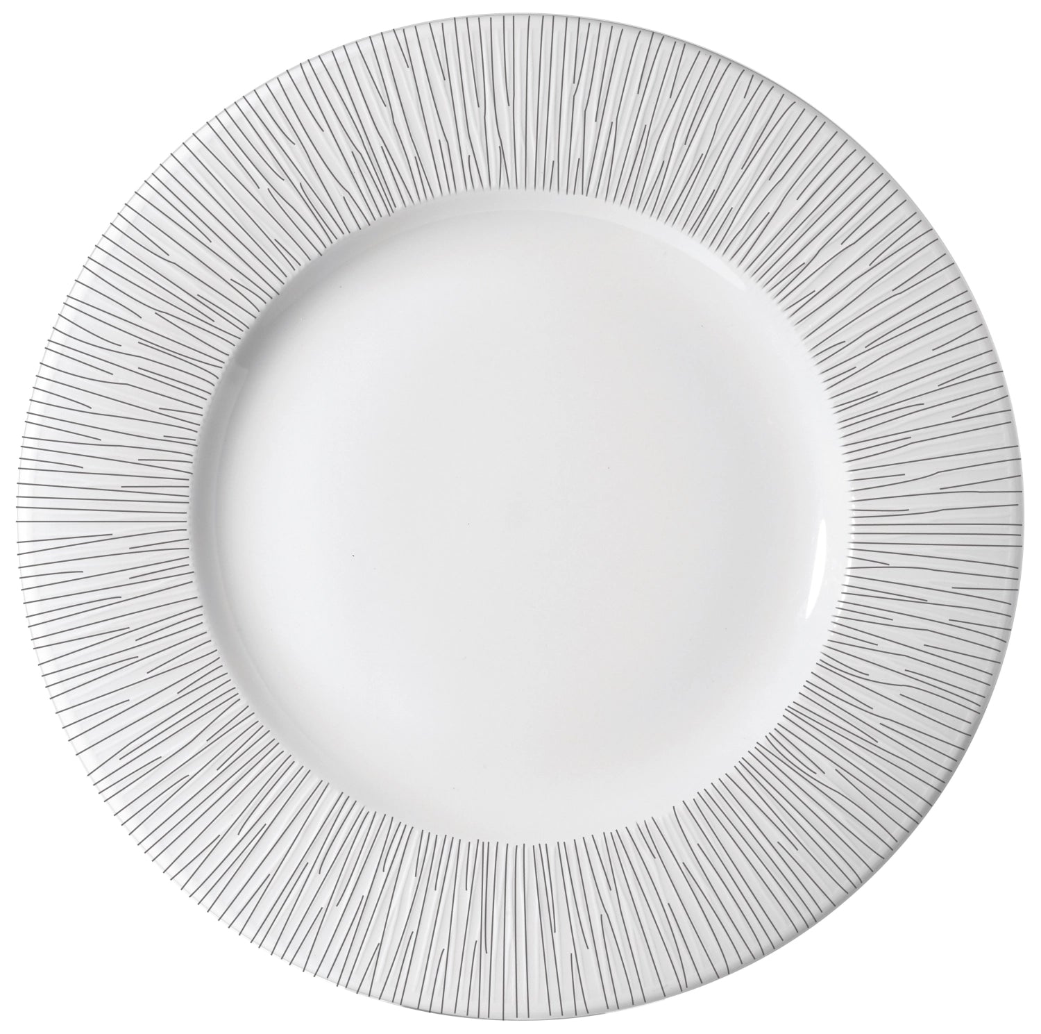 Flacher Teller aus der Bamboo White Serie von Churchill, 30,5 cm, perfekt für ansprechende Servierideen und elegante Tischgestaltungen.