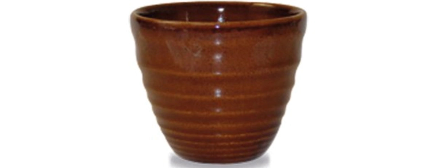 Bit on the Side Cinnamon Brown Becher geriffelt 28cl