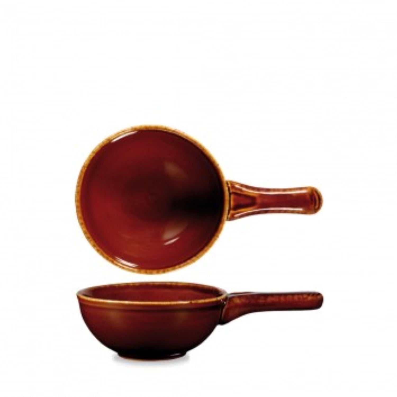 Rustic Brown tiefe Bratpfanne 24.5cm 57cl