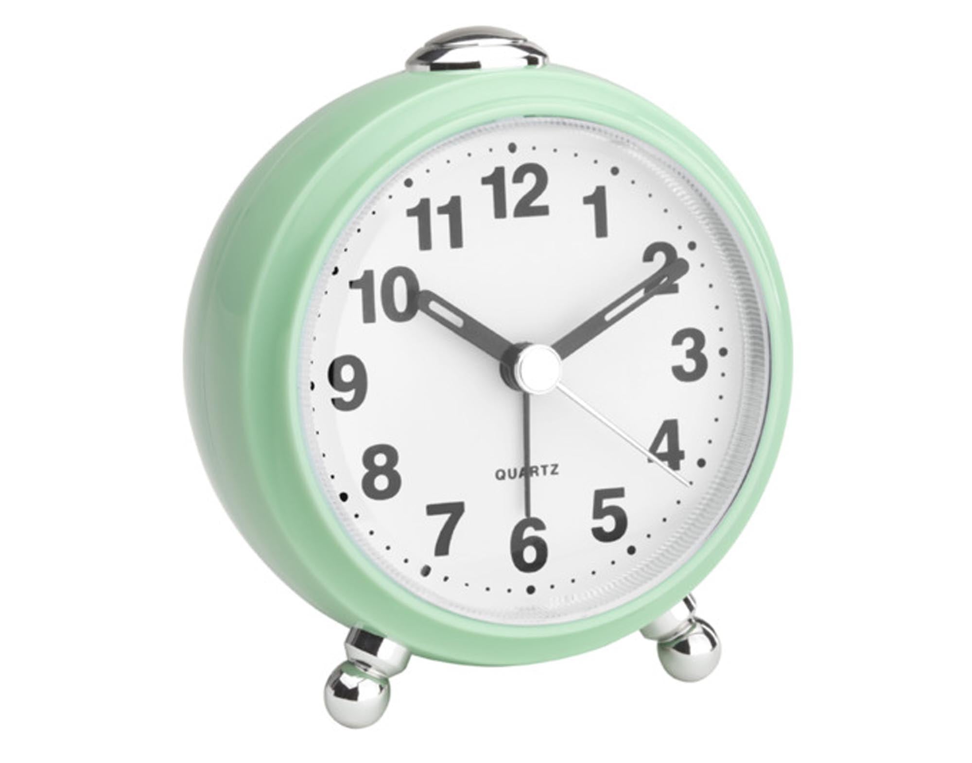 TFA Wecker Retro Look mint in  präsentiert im Onlineshop von KAQTU Design AG. Alarmuhr ist von TFA