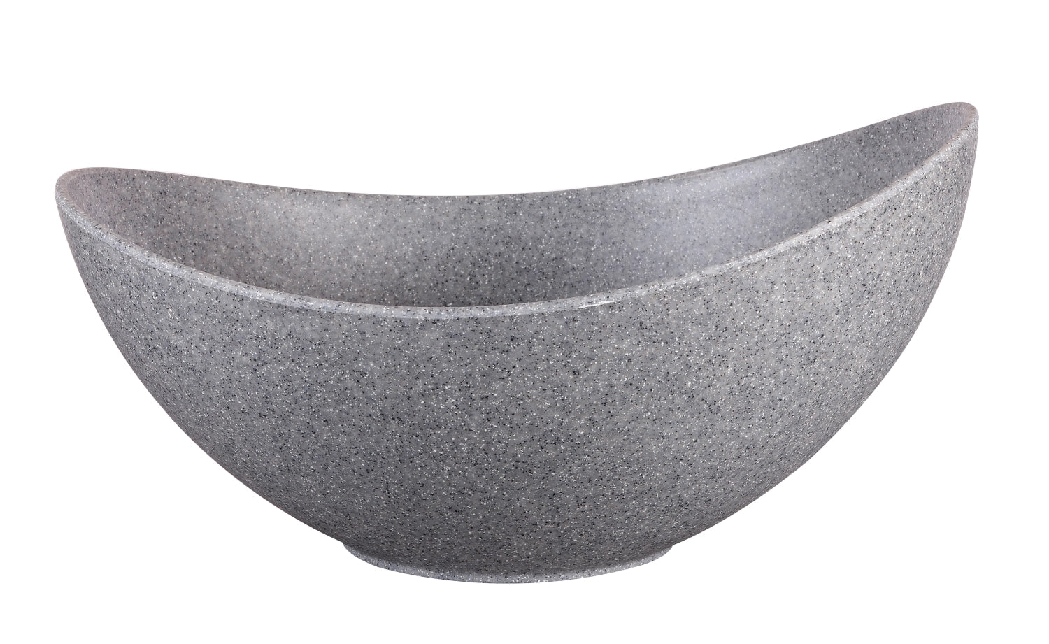 Elegante Alchemy Melamin Schüssel in Granite Grey, 35.5x25x18cm, perfekt für die ansprechende Präsentation und Servierung von Speisen.