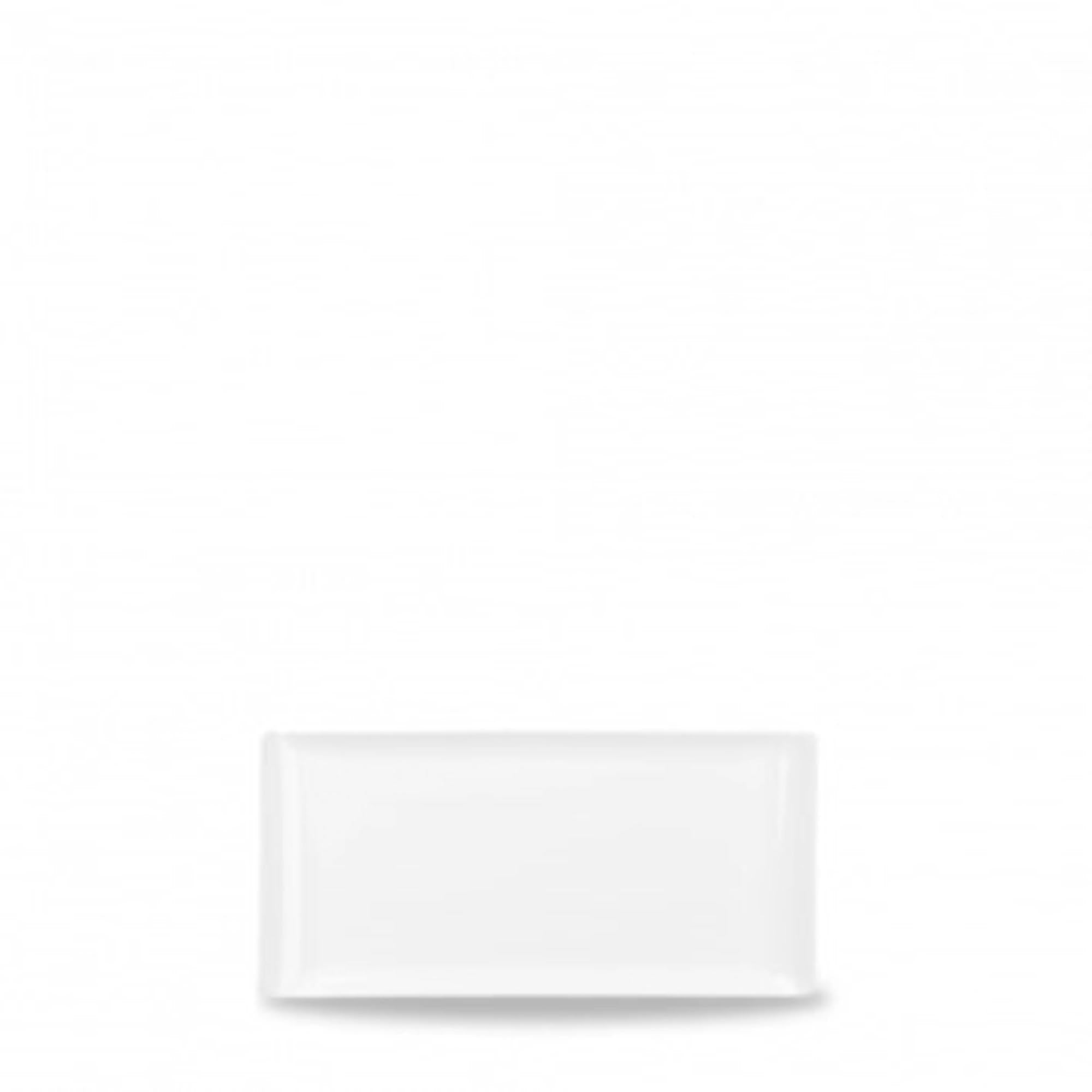Elegante Porzellanplatte 30x14.5cm, ideal für stilvolle Speisenpräsentation in Restaurants und bei besonderen Anlässen.