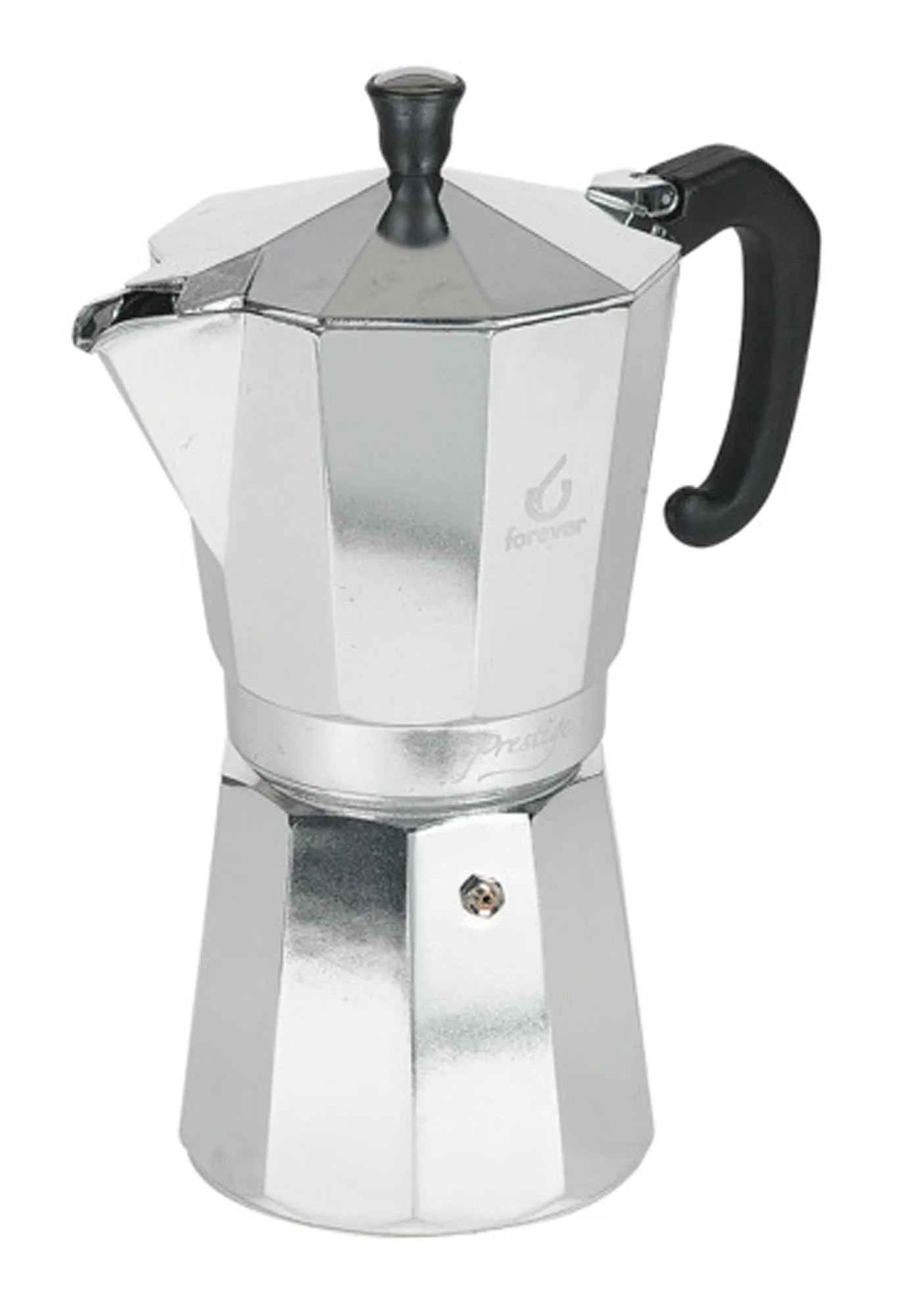 FOREVER Moka Prestige: Stilvoller 12-Tassen-Espressokocher.