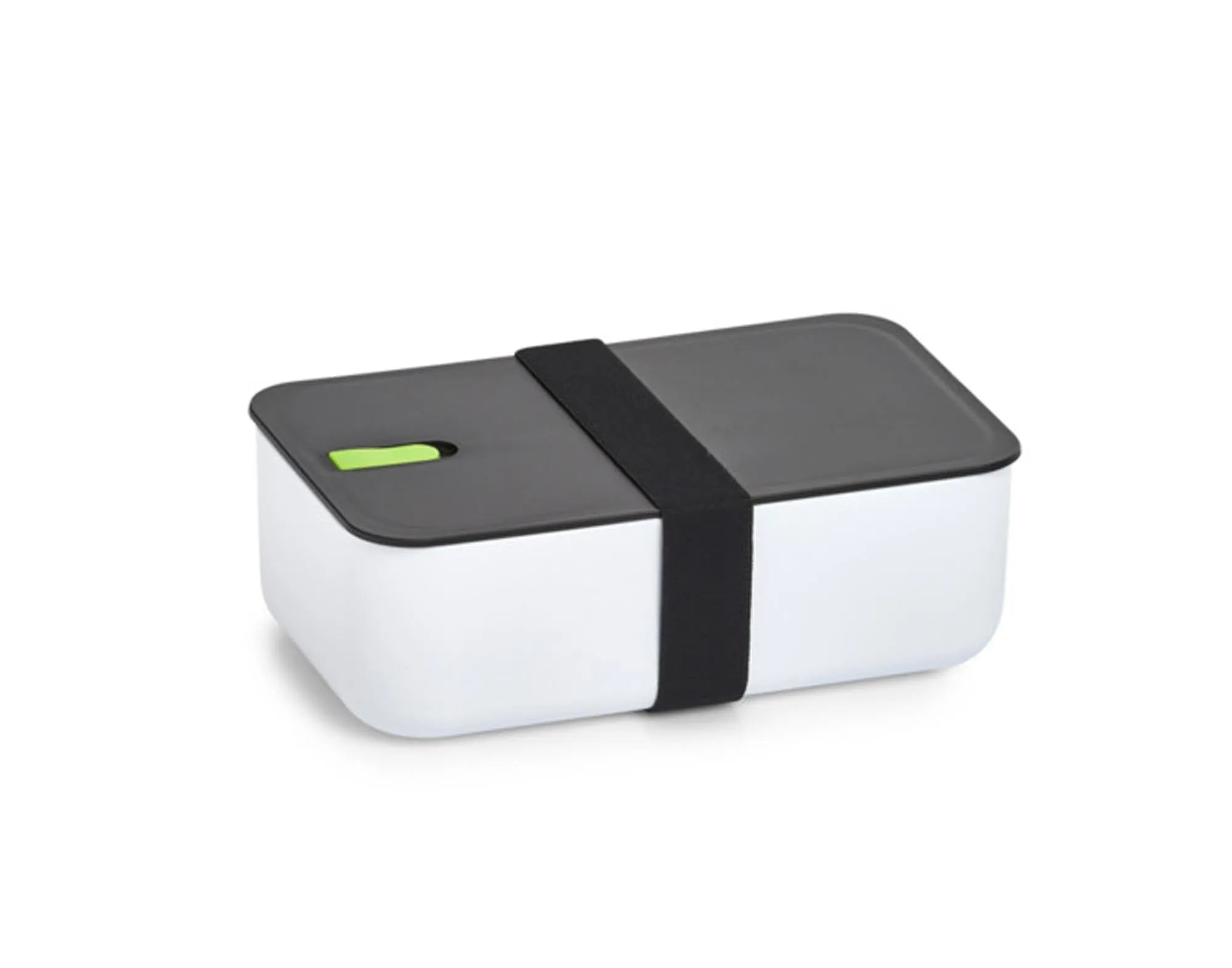 ZELLER Lunchbox weiss schwarz grün 19.3x11.8x6.8 cm in  präsentiert im Onlineshop von KAQTU Design AG. Aufbewahrungsdose ist von ZELLER PRESENT