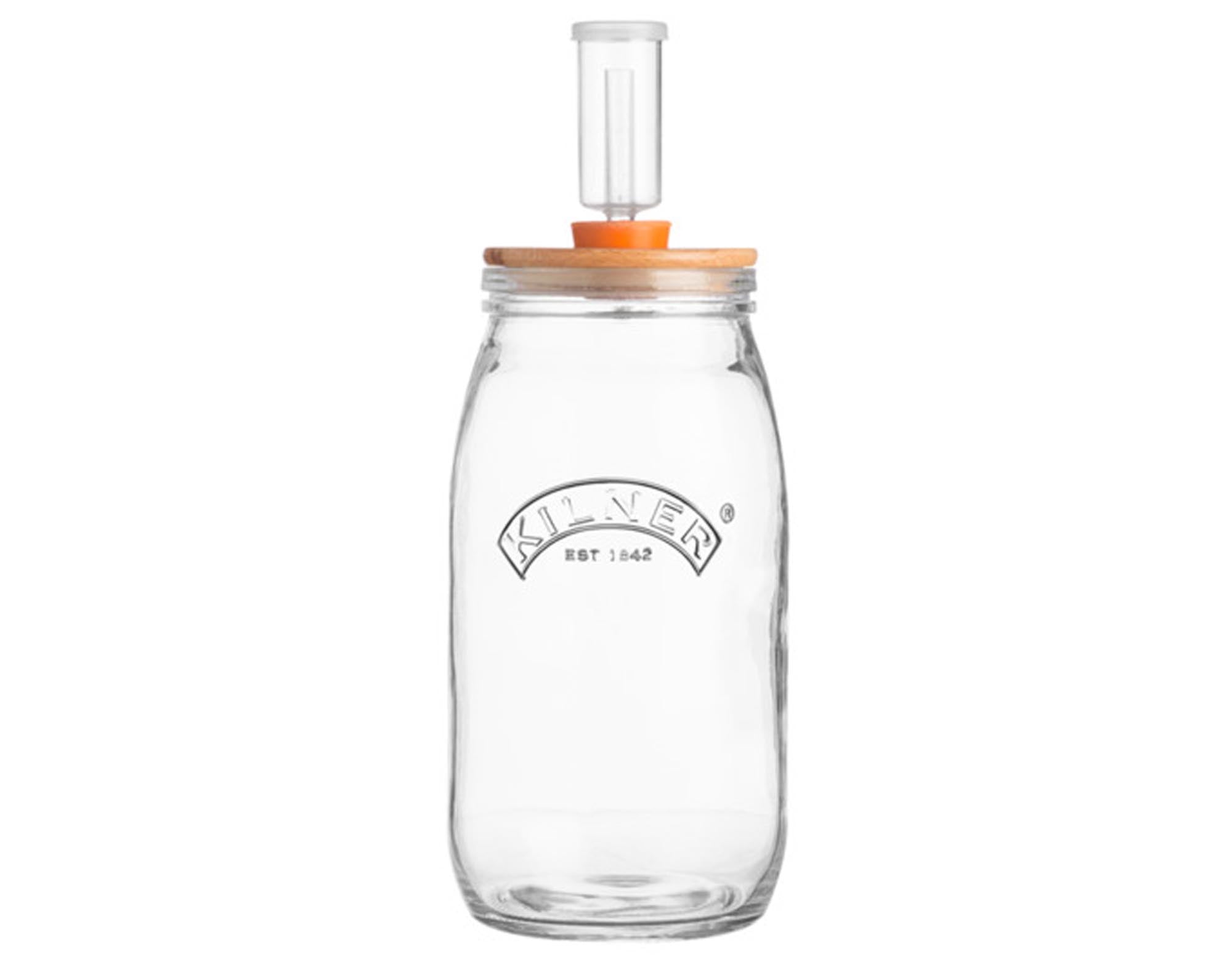 Fermentier-Set Glas 3 Liter in  präsentiert im Onlineshop von KAQTU Design AG. Küchenhelfer ist von KILNER