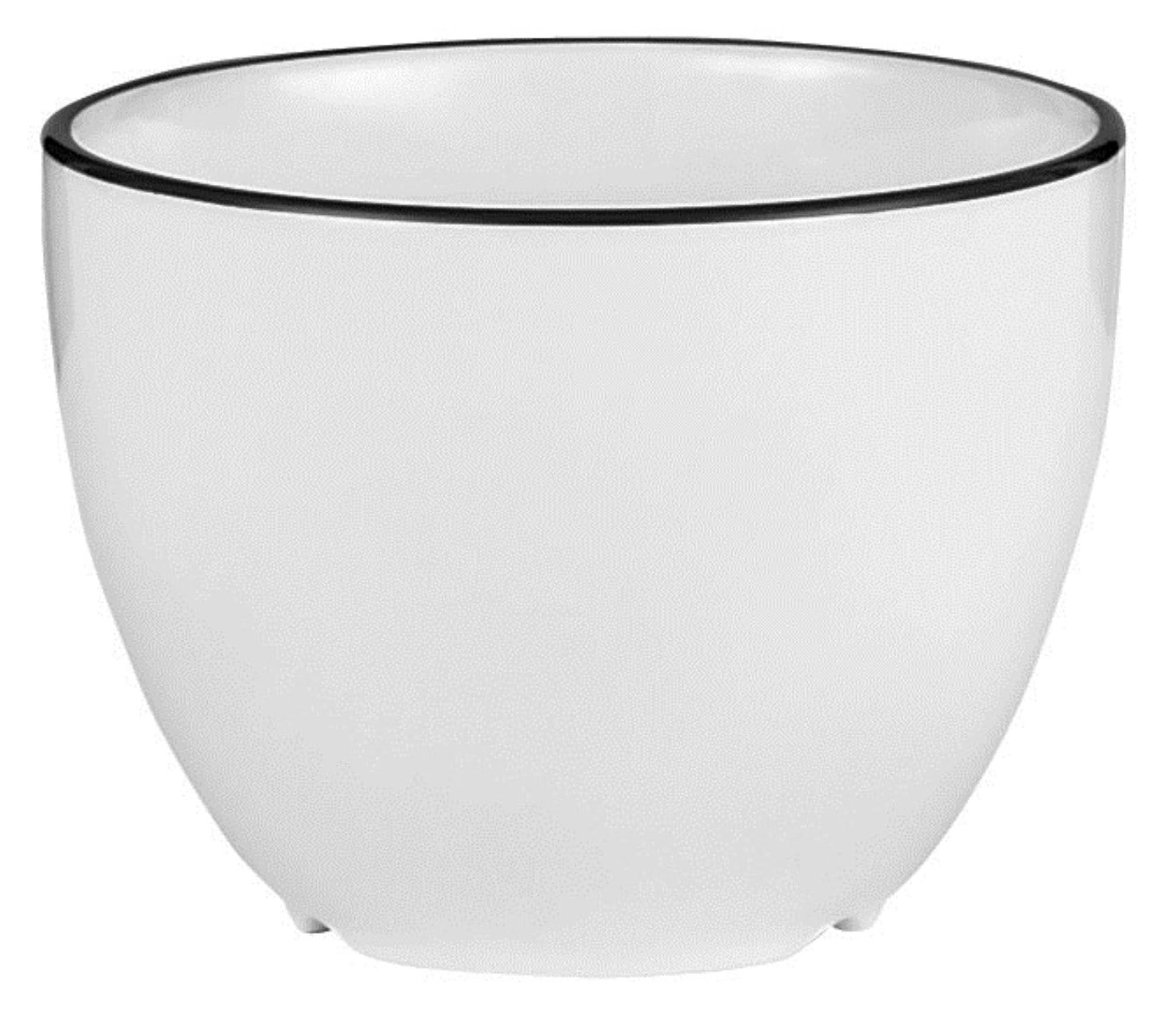 Elegante, zeitlose Zuckerdose aus kratzfestem Porzellan, ideal für stilvolle Tischdekoration. H6,5cm, D8,5cm, 22cl.