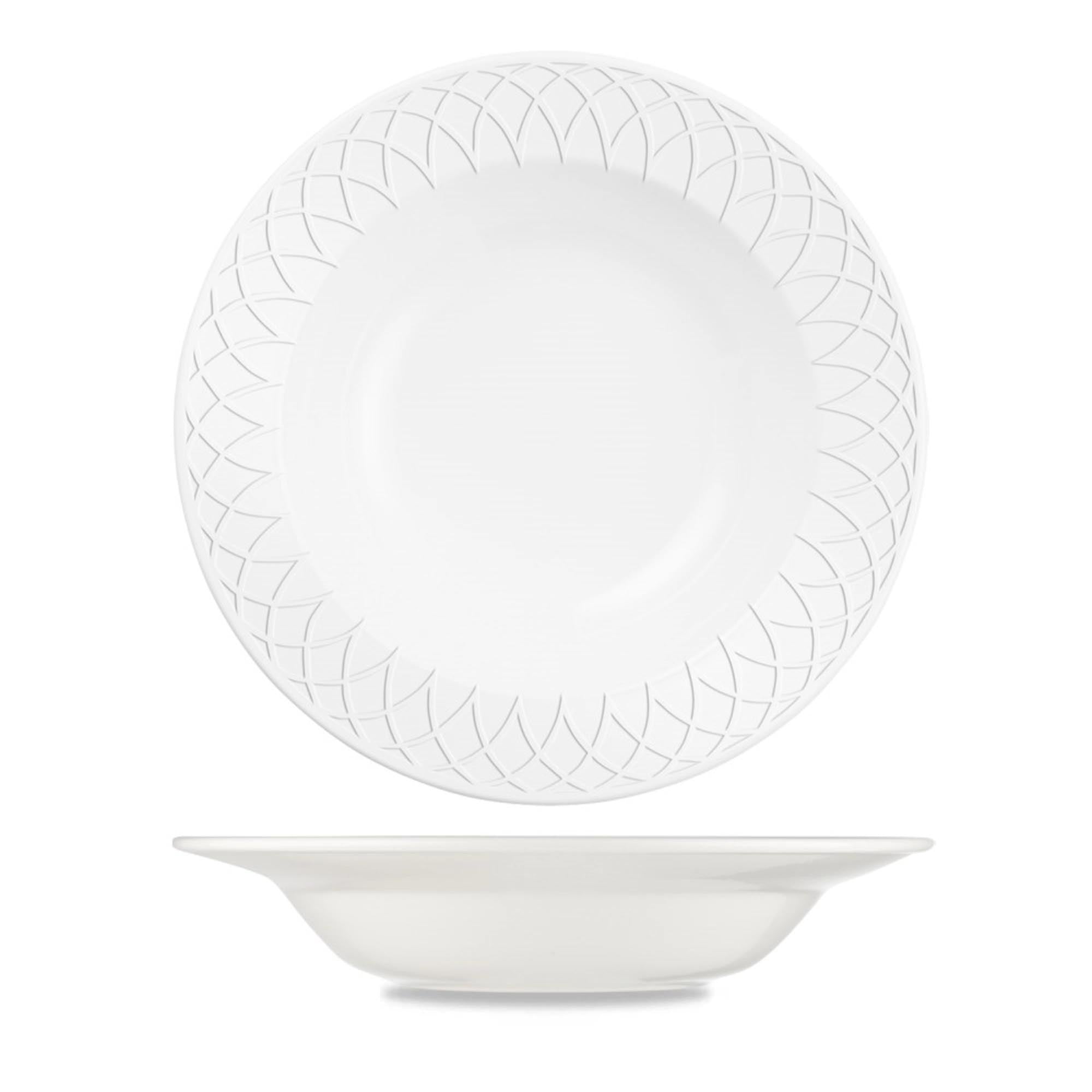 Stilvolle Alchemy Jardin Suppenschüssel mit Rand, 23 cm, 49,5 cl von Churchill, perfekt für Suppen und kreative Anrichteideen.