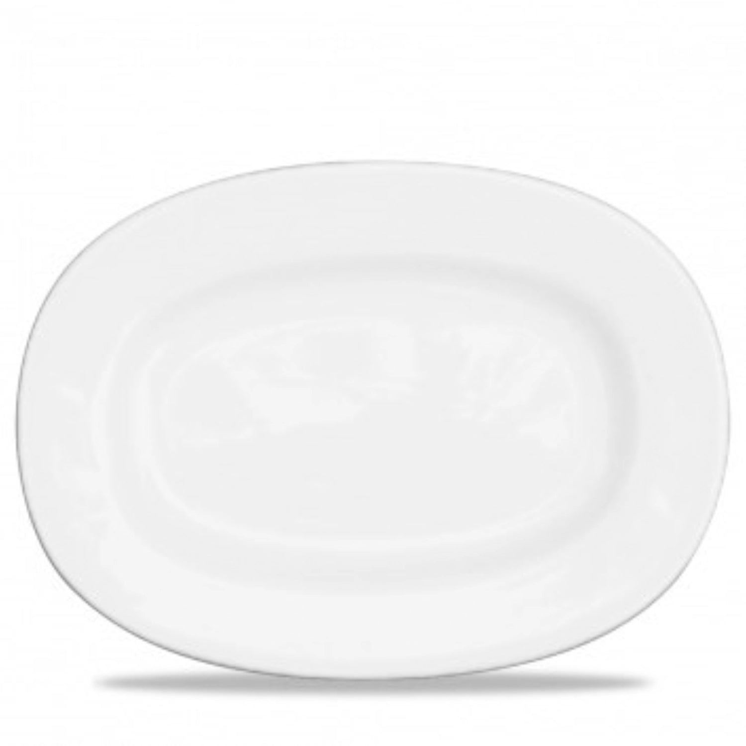 Elegante ovale Alchemy Platte mit Rand von Churchill, 33 cm, perfekt für ansprechende Präsentationen und besondere Anlässe.