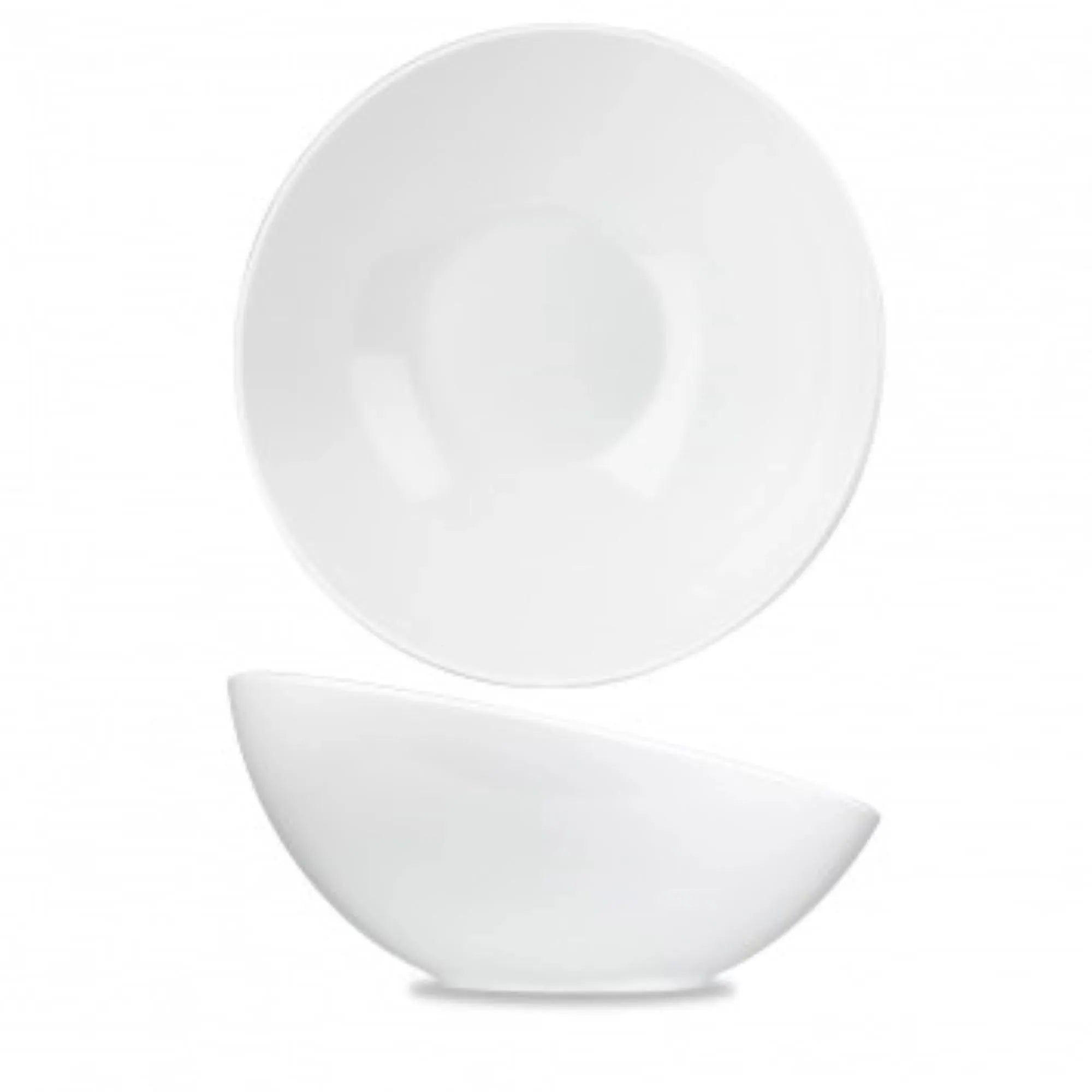 Alc Melamine Buffet Schüssel geneigt White 33x15.5cm 350cl - KAQTU Design