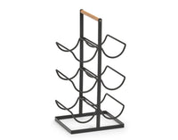 ZELLER Weinregal Metall schwarz 23.5x20x46 cm