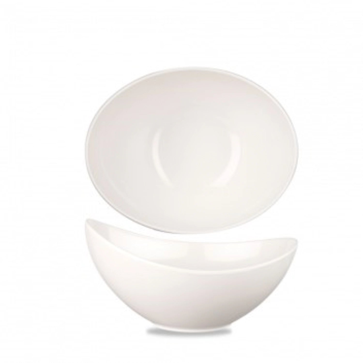 Alchemy Melamine White Moonstone Buffet Schüssel 20x15.5x10c