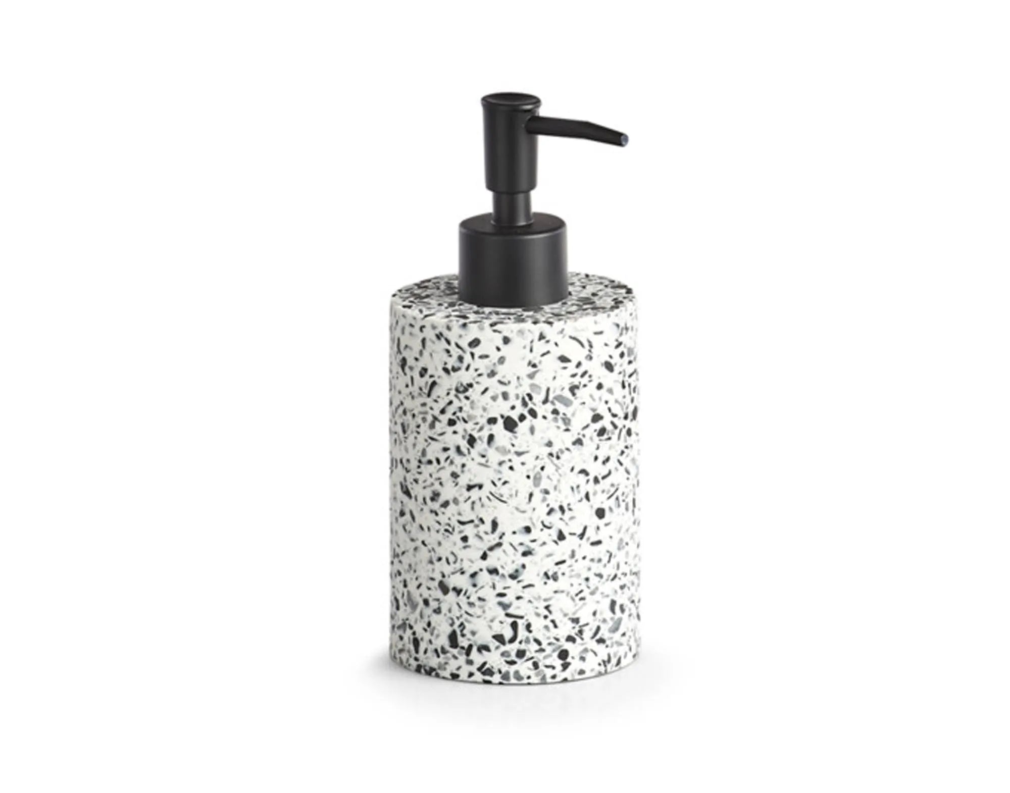 Seifenspender Terrazzo Polyresin ø 7.6x17 cm in  präsentiert im Onlineshop von KAQTU Design AG. Badzubehör ist von ZELLER PRESENT