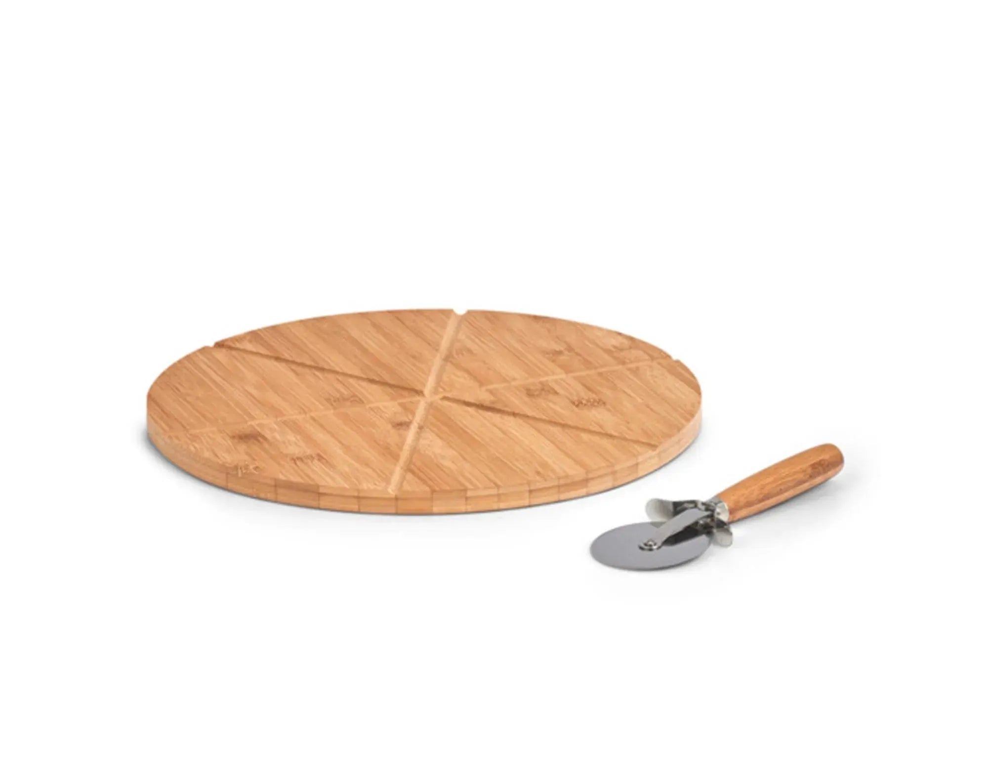 Pizza-Set Bamboo 2-teilig ø 32 cm in  präsentiert im Onlineshop von KAQTU Design AG. Pizza ist von ZELLER PRESENT