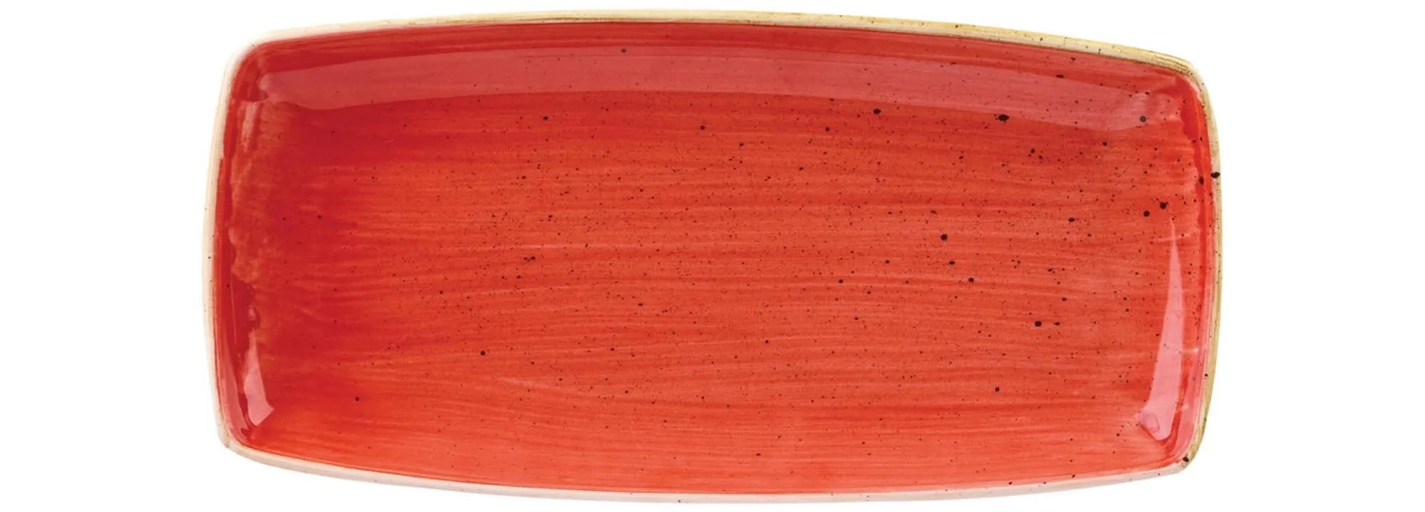 Stonecast Berry Red Platte rechteckig 35x18.5cm - KAQTU Design