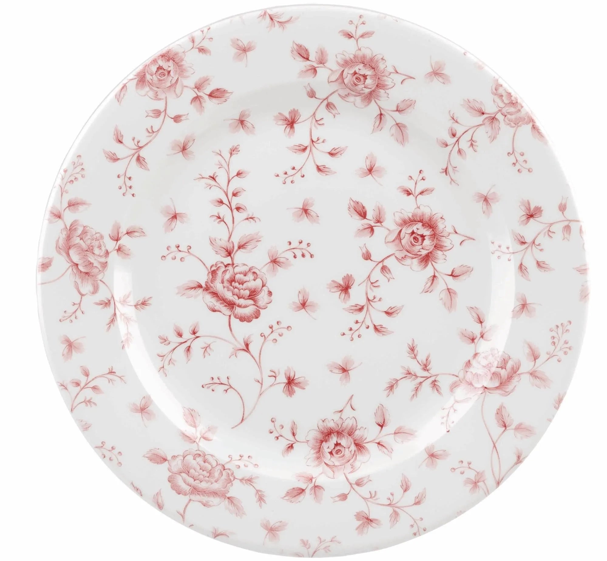 V.P. Rose Chintz Cranberry Teller flach 27.6cm - KAQTU Design