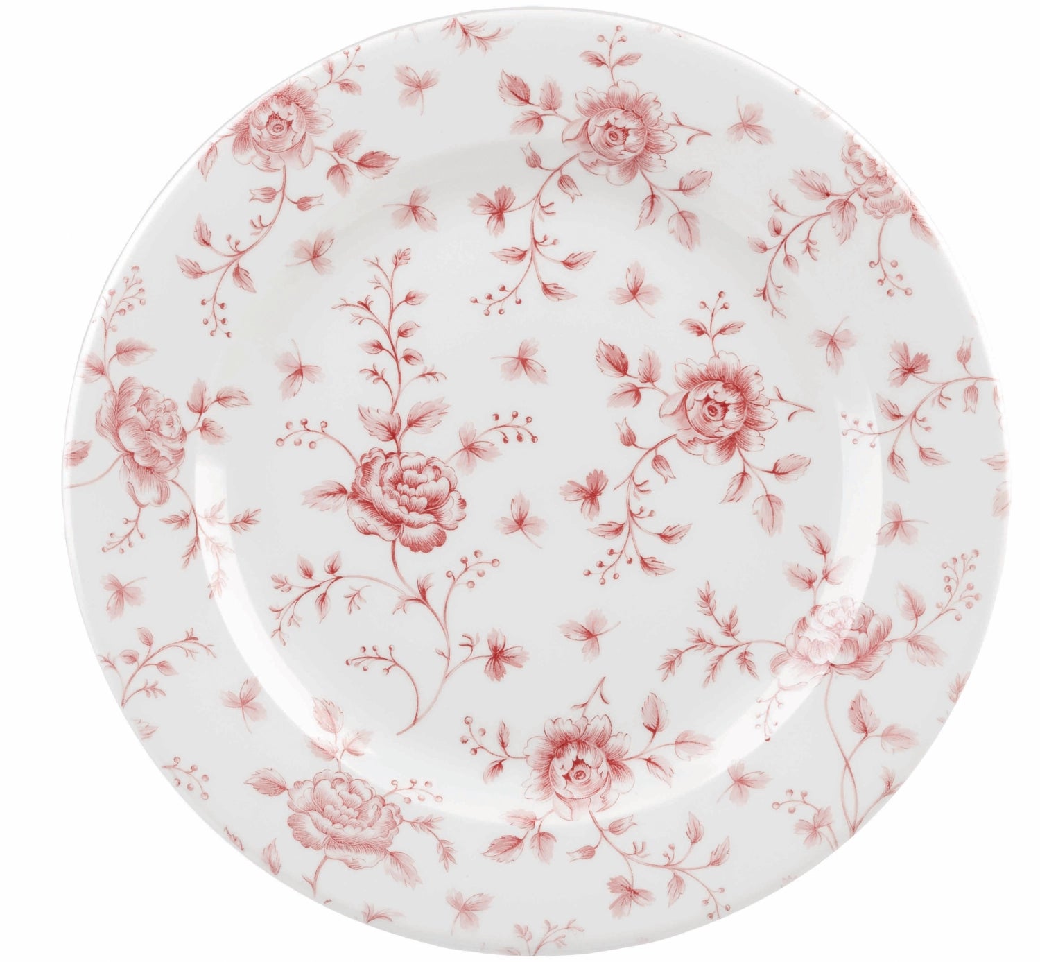 V.PRose Chintz Cranberry Flat Plate 27.6cm