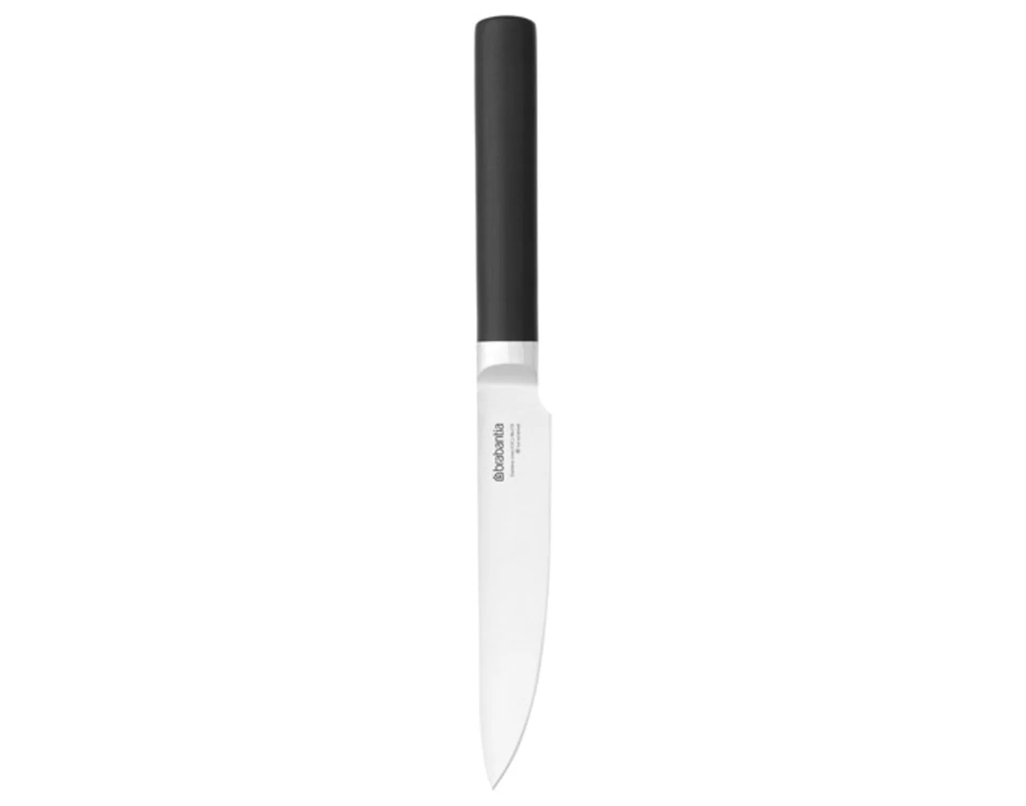 Elegante BRABANTIA Küchenmesser: Scharfe Edelstahlklingen, ergonomische Griffe, stilvolles Design. Perfekt für Hobbyköche und Profis.