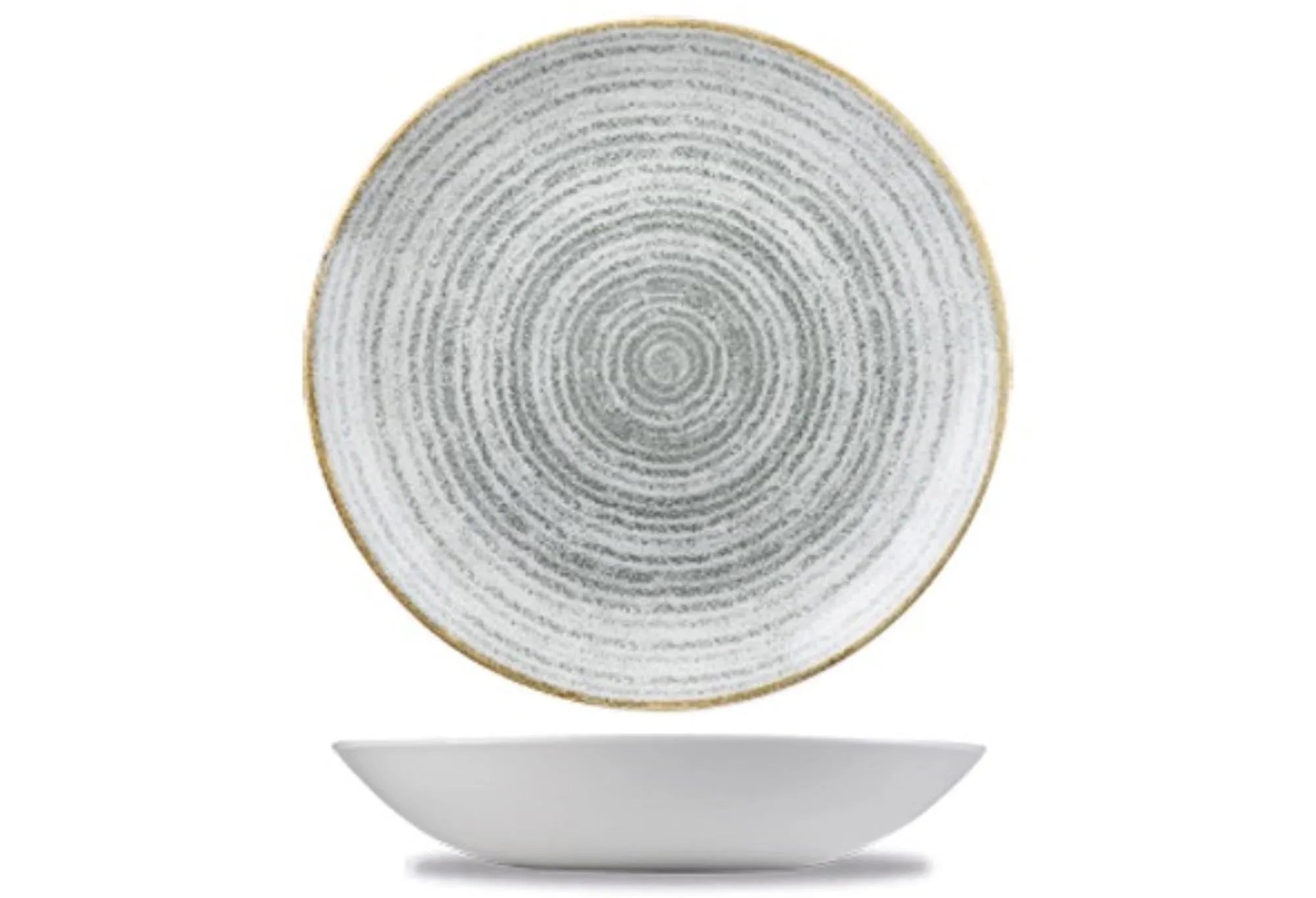 S.P. Homespun Stone Grey Coupe Teller tief 24.8cm - KAQTU Design