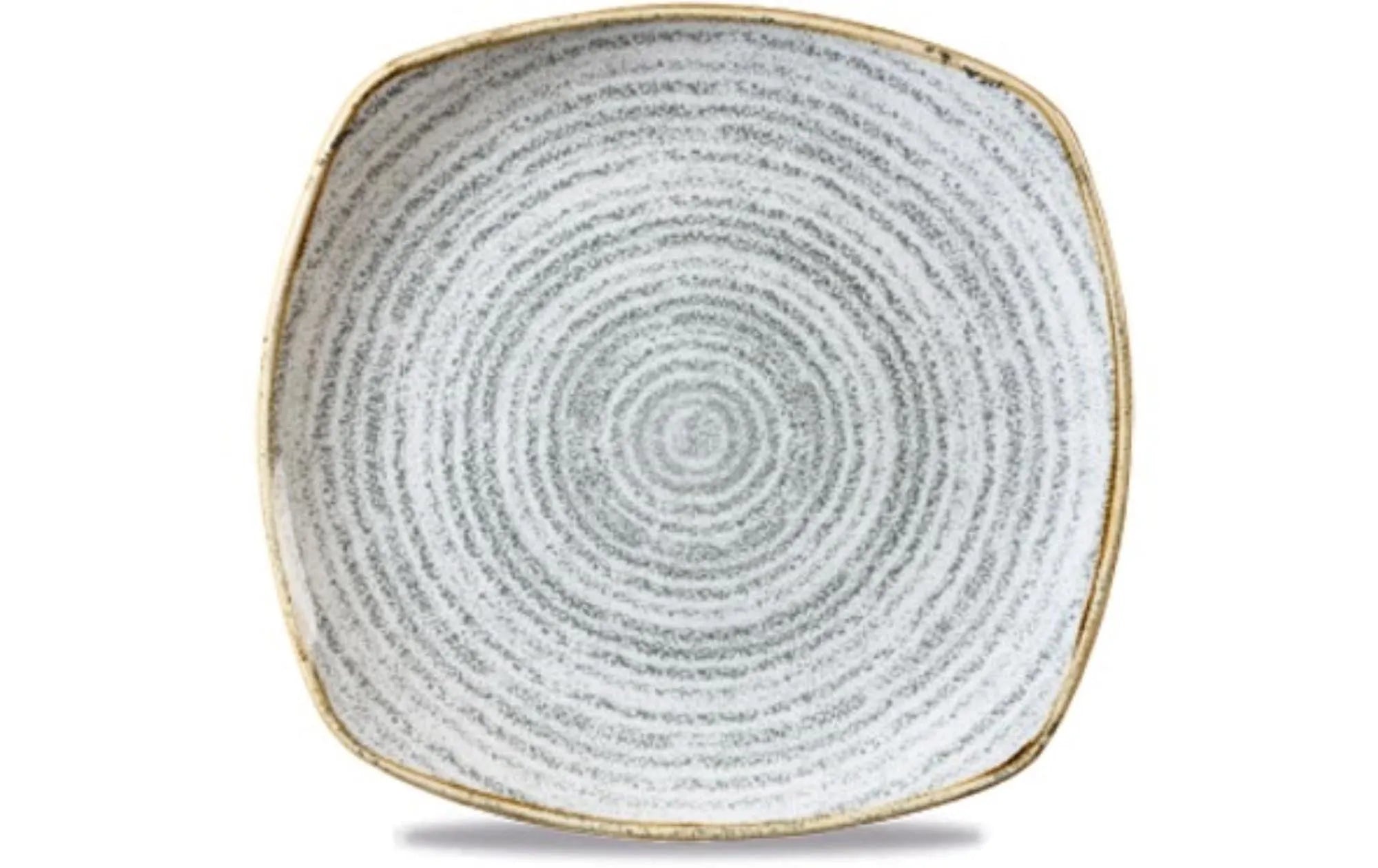 S.P. Homespun Stone Grey Teller flach quadratisch 25.5cm - KAQTU Design