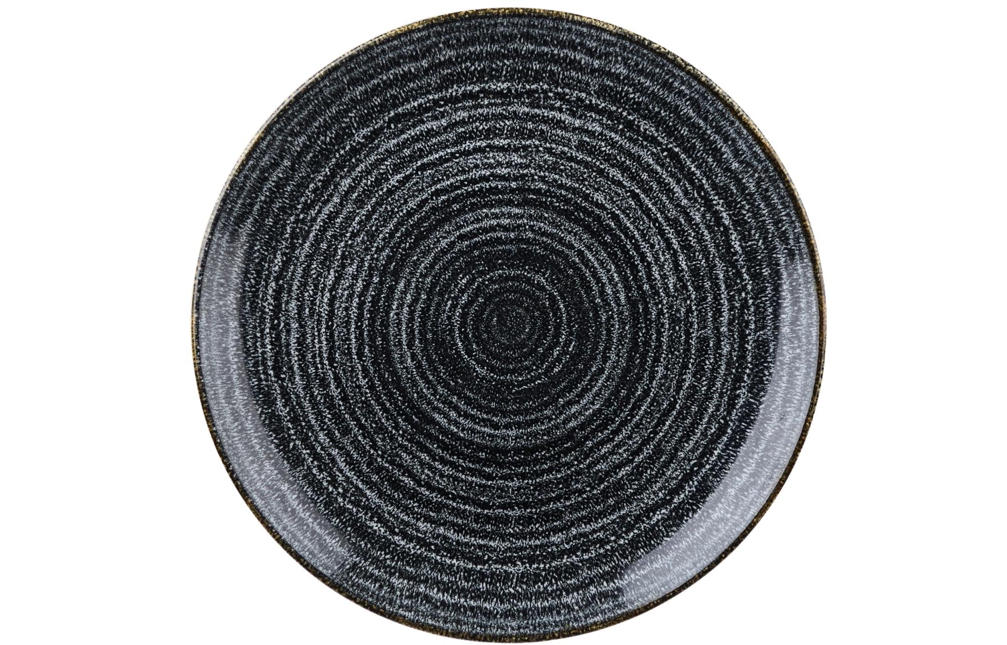 Entdecken Sie den S.P. Homespun Charcoal Black Coupe Teller von Churchill. Stilvoll, langlebig und perfekt für Hauptgerichte, Salate und Desserts.