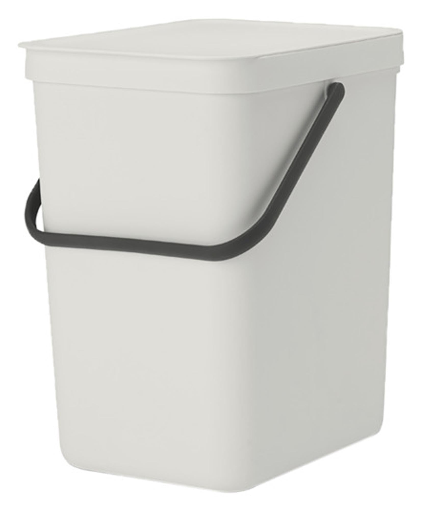 BRABANTIA Abfallbehälter Sort&Go light grey 25 l in  präsentiert im Onlineshop von KAQTU Design AG. Mülleimer ist von BRABANTIA