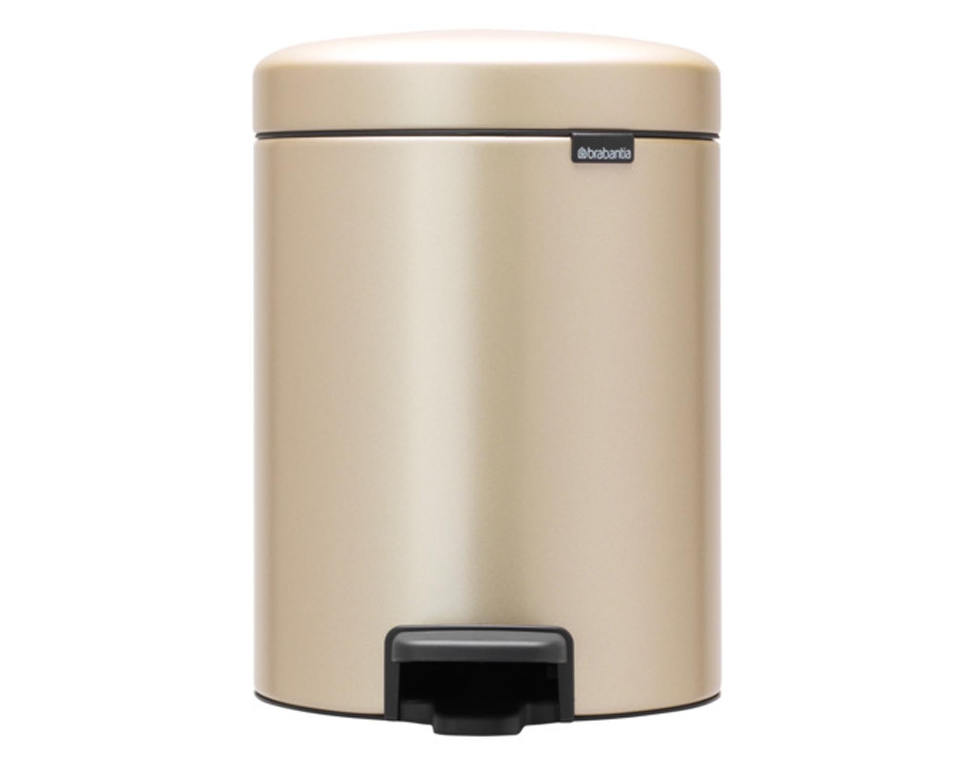 BRABANTIA Treteimer NewIcon champagne 5 l in  präsentiert im Onlineshop von KAQTU Design AG. Mülleimer ist von BRABANTIA