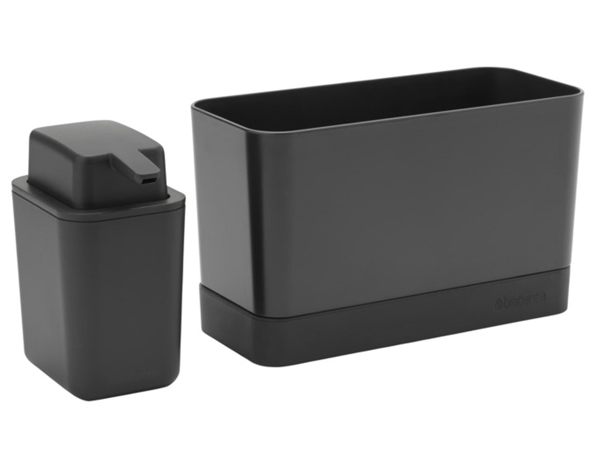 Entdecken Sie den BRABANTIA Seifenspender mit Spülorganizer SinkSide in dark grey – stilvoll, funktional und ideal für Ihre Küche!