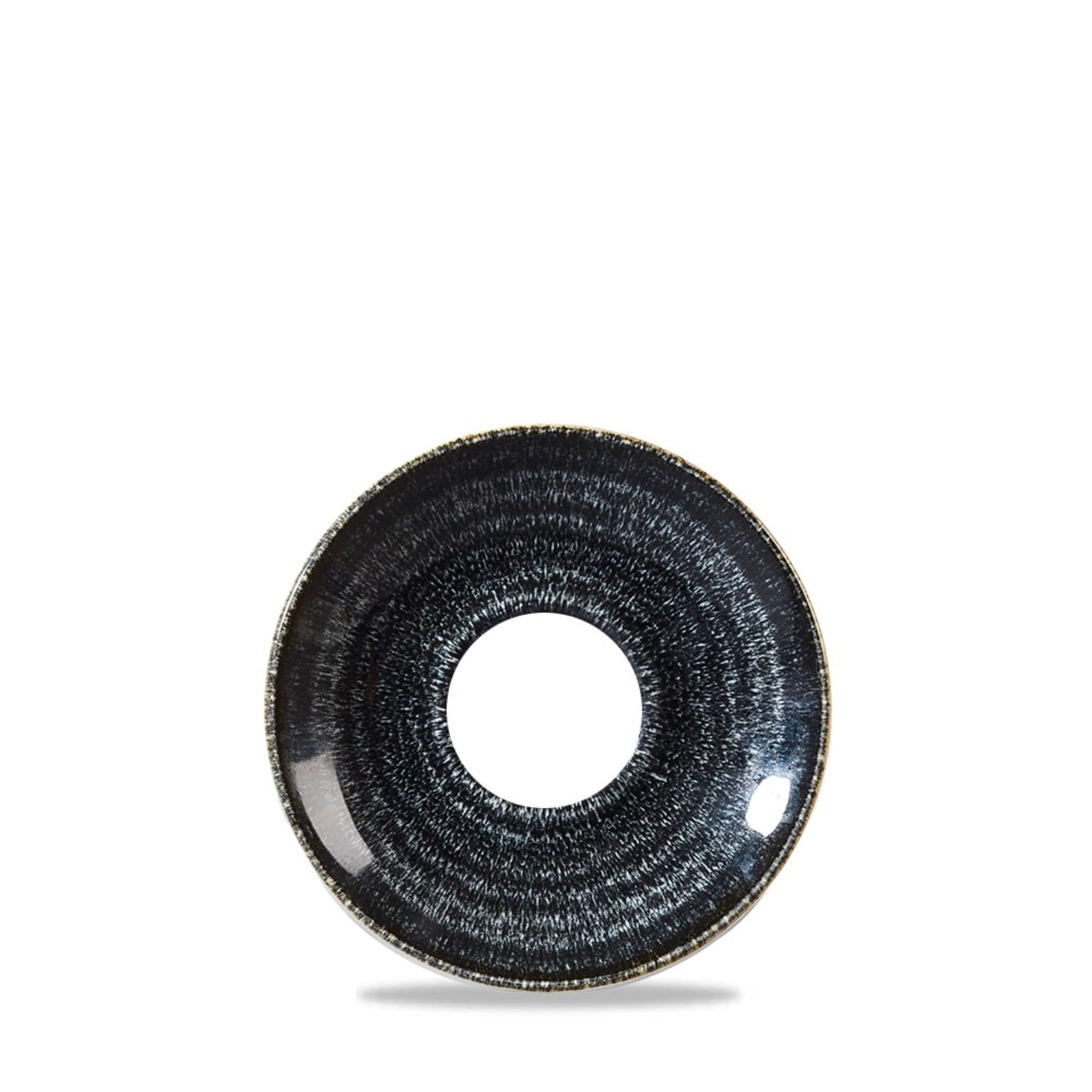 S.P. Homespun Ch<tc>arc</tc>oal Black Saucer 11.8cm