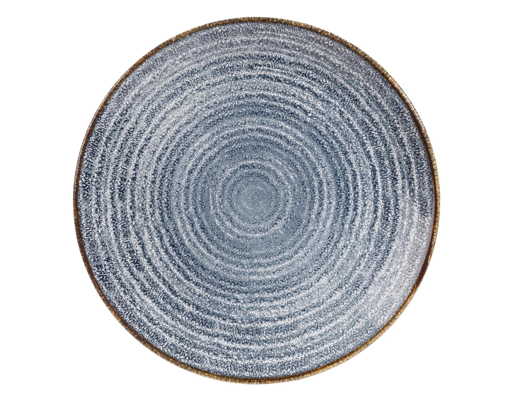 Entdecken Sie den S.P. Homespun Slate Blue Coupe Teller (21.7 cm) von Churchill. Hochwertiges Porzellan, glänzende Oberfläche, spülmaschinen- und mikrowellengeeignet.