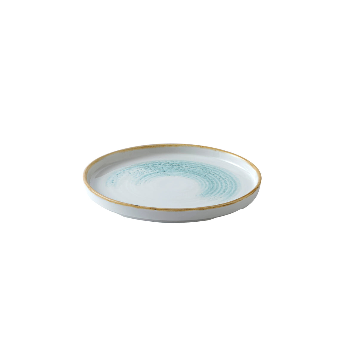 S.P. Homespun Accents Aquamarine Walled Teller 21cm in Blau präsentiert im Onlineshop von KAQTU Design AG. Teller ist von Churchill