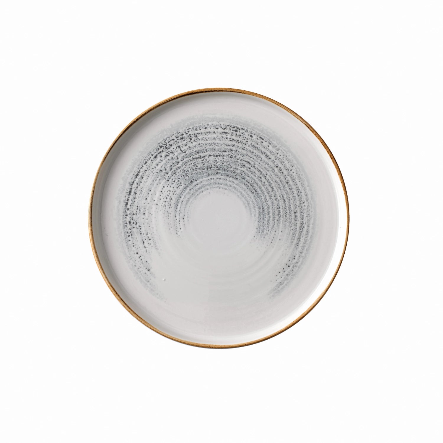 Entdecken Sie den S.P. Homespun Accents Jasper Grey Walled Teller von Churchill – ideal für Hauptgerichte und Vorspeisen, elegant und kratzfest.