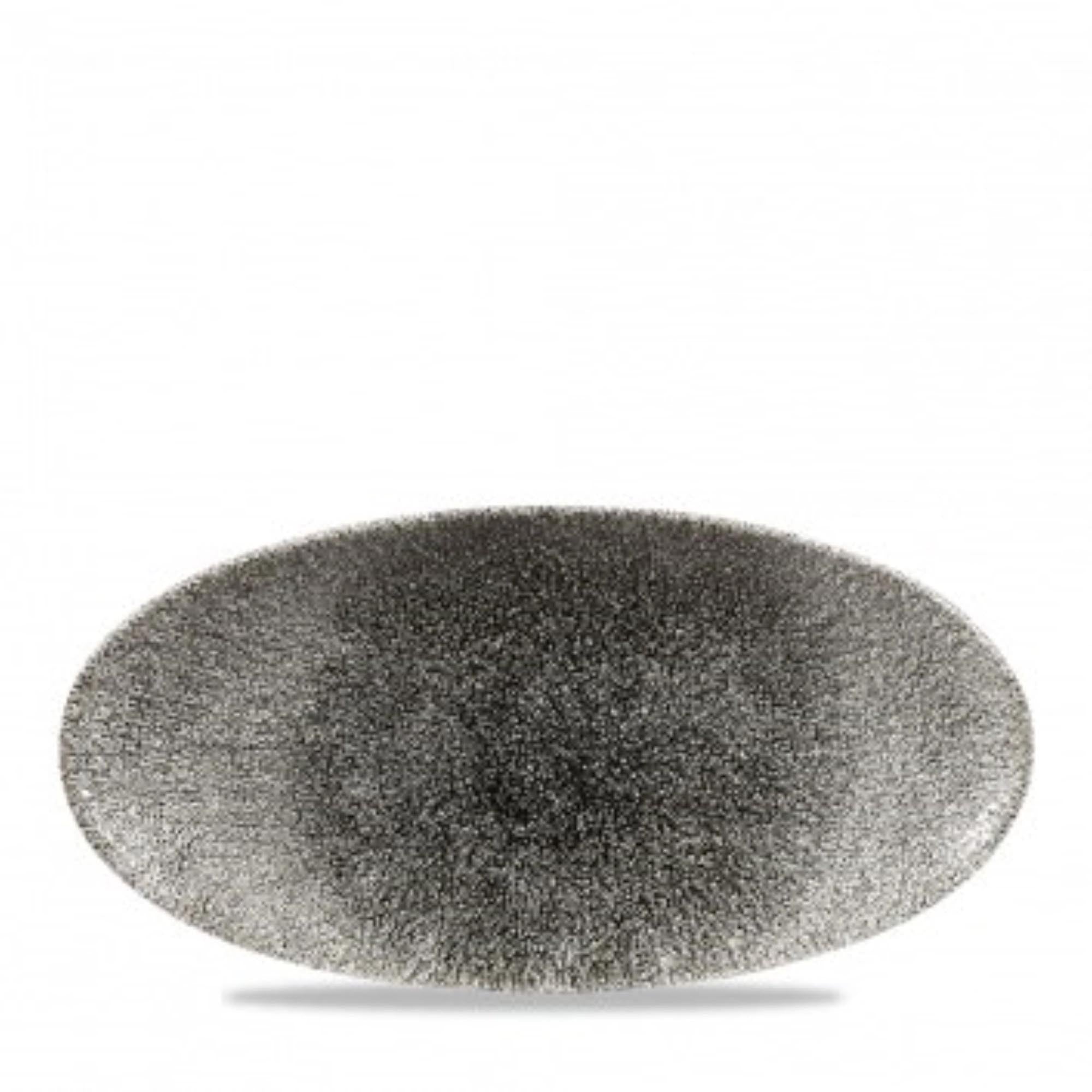 Elegante, matte Raku-Optik, 29.9x15cm, robustes Porzellan, spülmaschinenfest, ideal für kreative Anrichtevariationen.