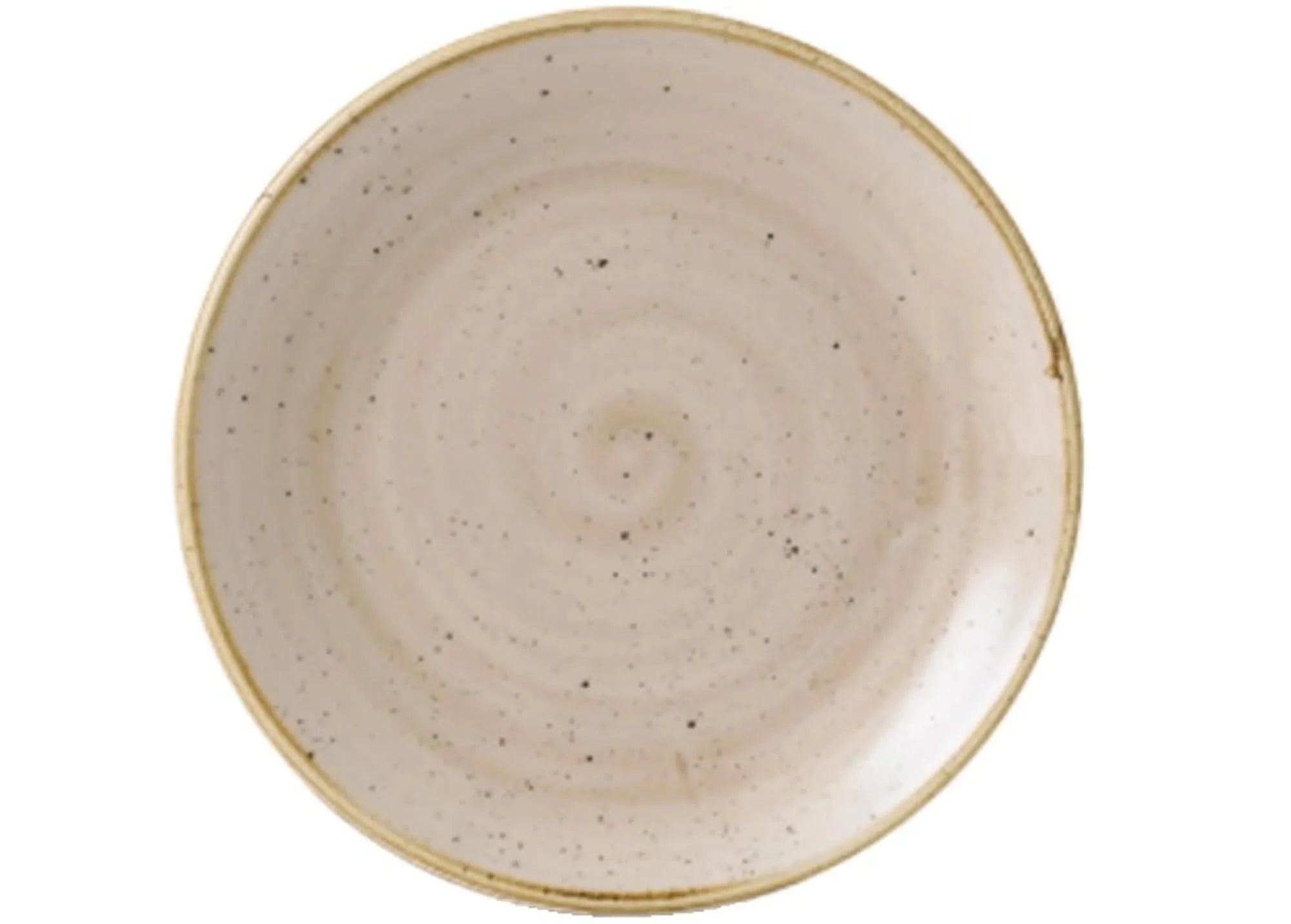 Stonecast Nutmeg Beige Coupe Teller flach 32.4cm - KAQTU Design