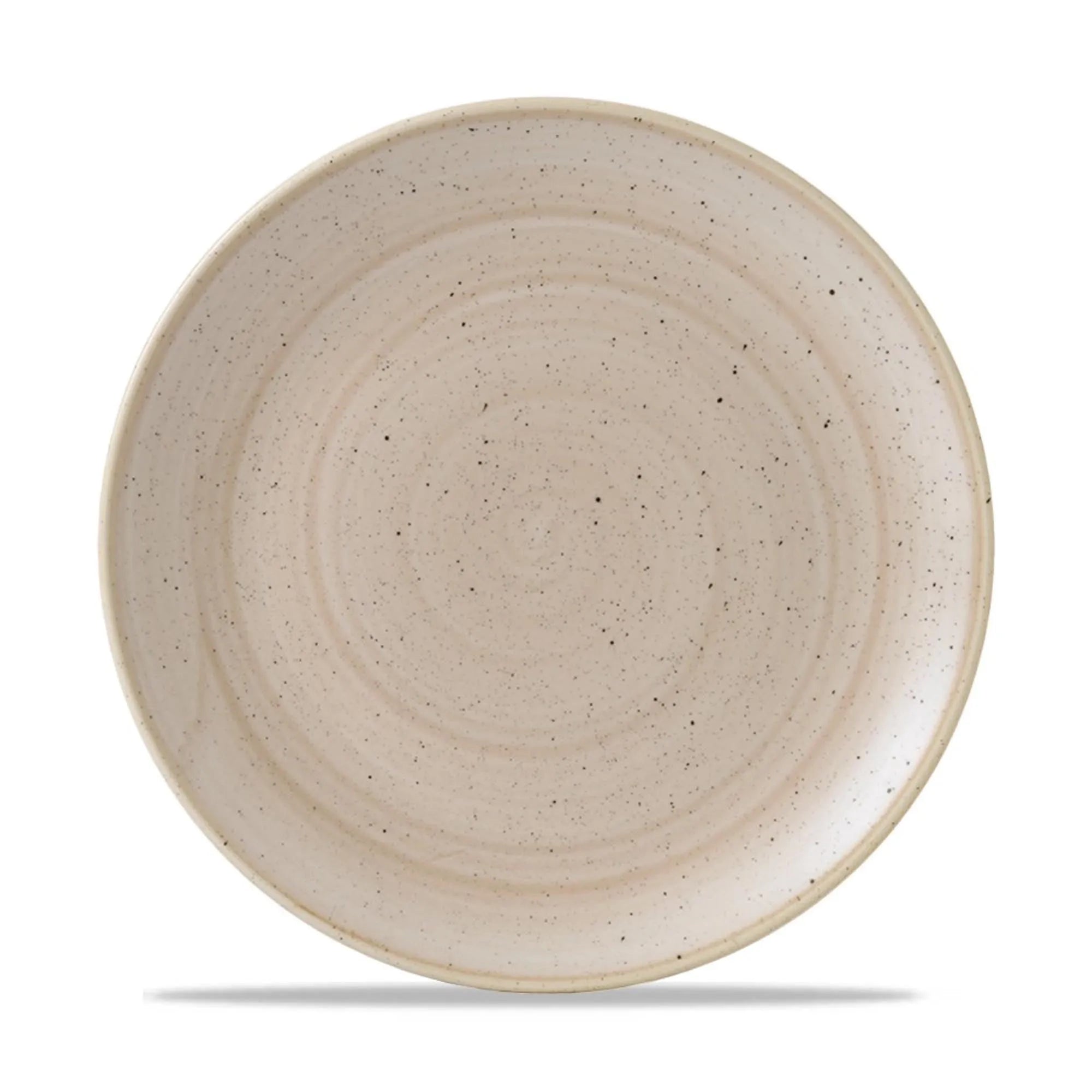 Stonecast Nutmeg Beige Coupe Teller flach 26cm - KAQTU Design