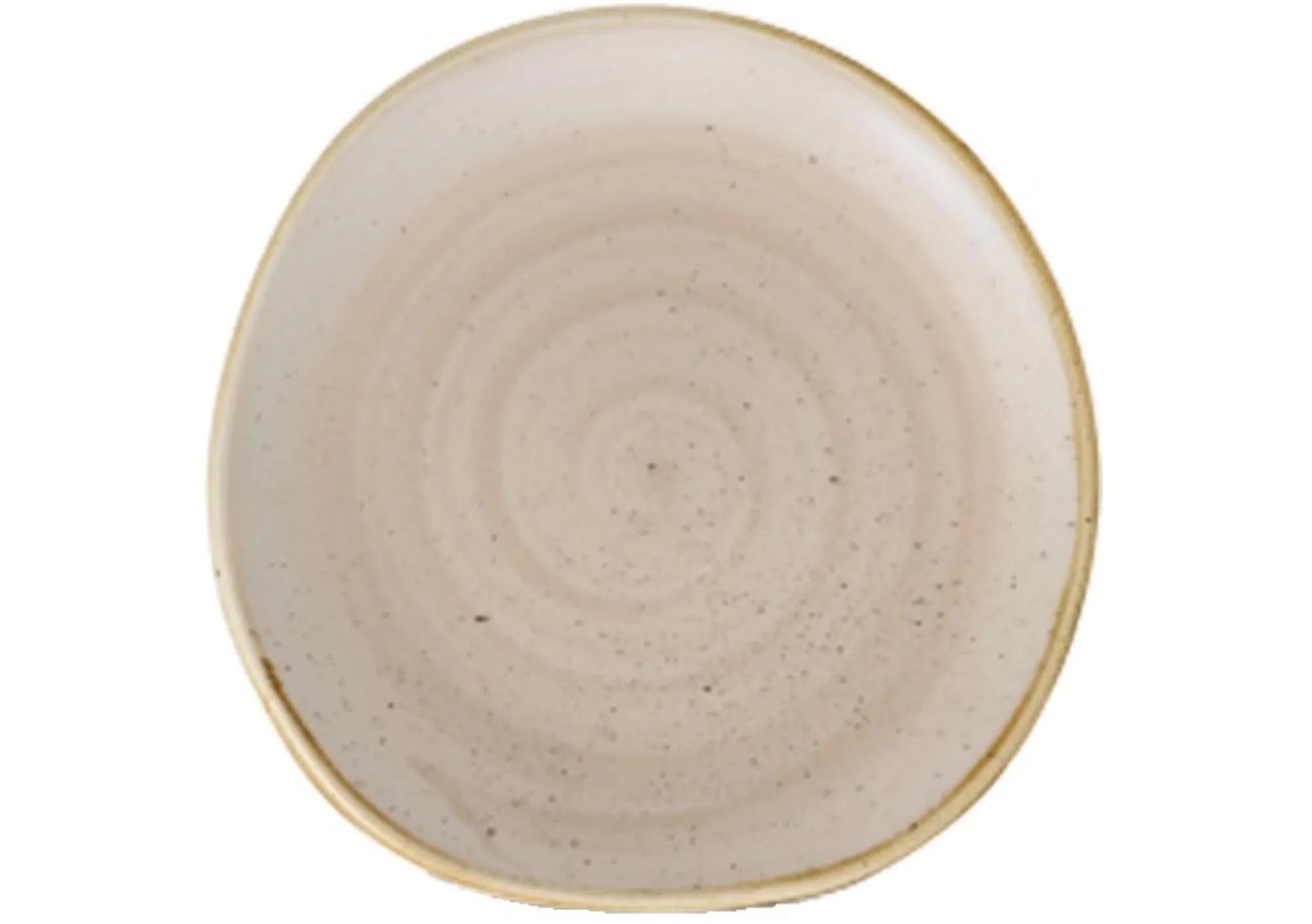 Stonecast Nutmeg Beige Organic Teller flach 26.4cm - KAQTU Design