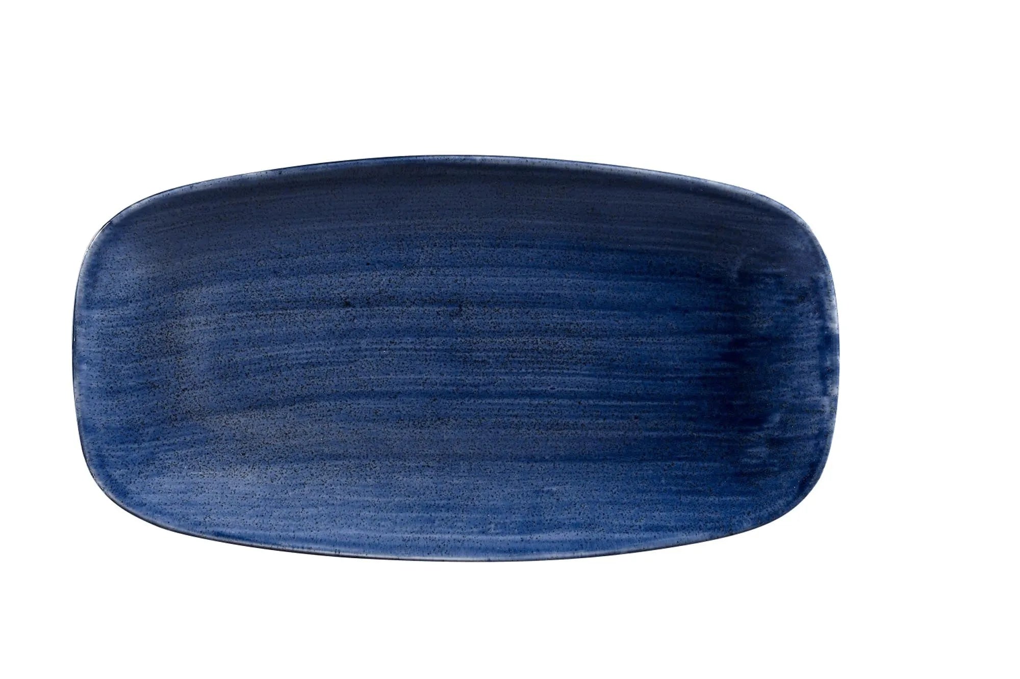 Stonecast Patina Cobalt Blue Platte rechteckig 35.5x18.9cm - KAQTU Design